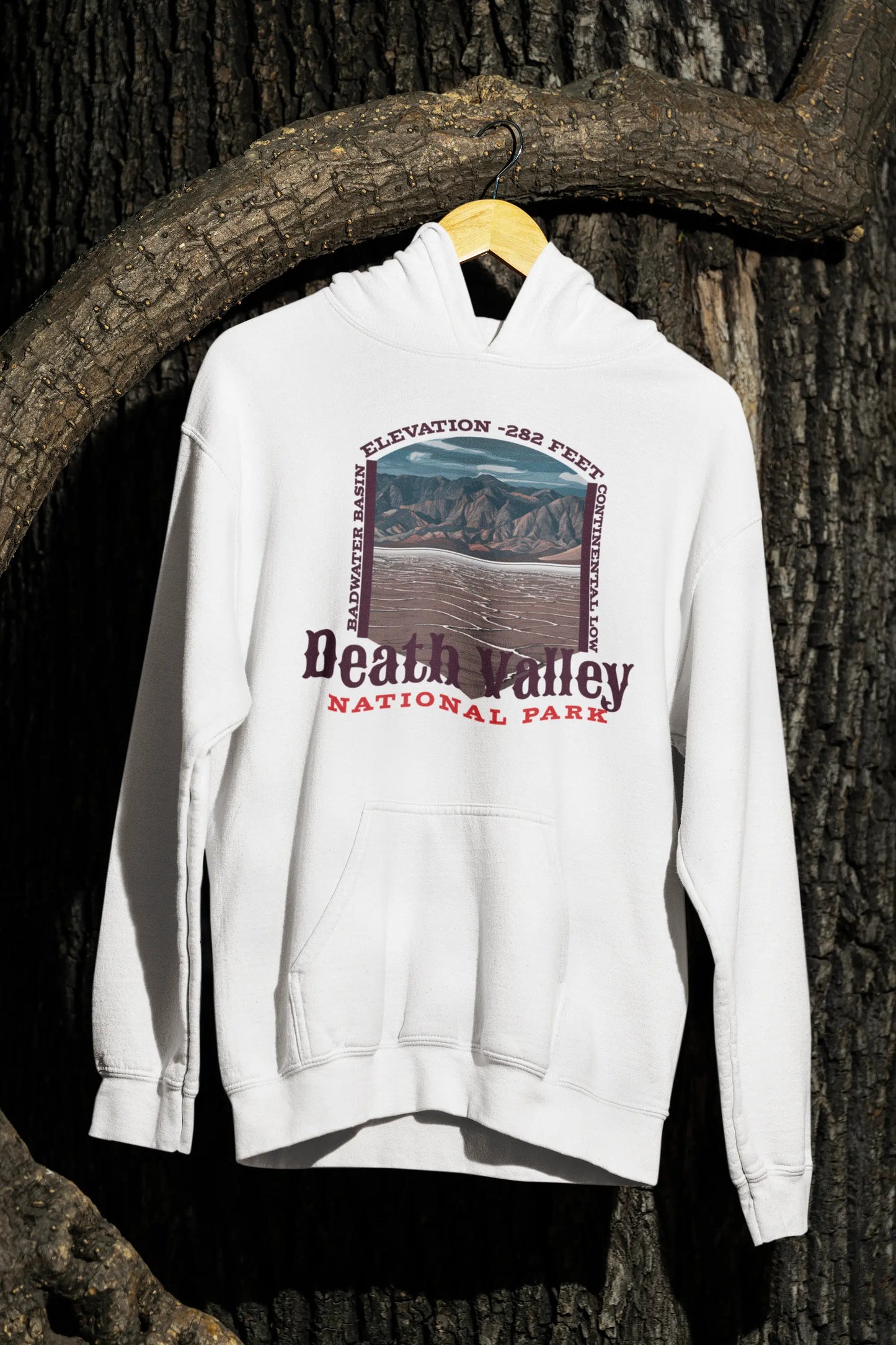 Death Valley National Park Unisex Fit Fleece Hoodie Badwater Basin - Park Service Apparel