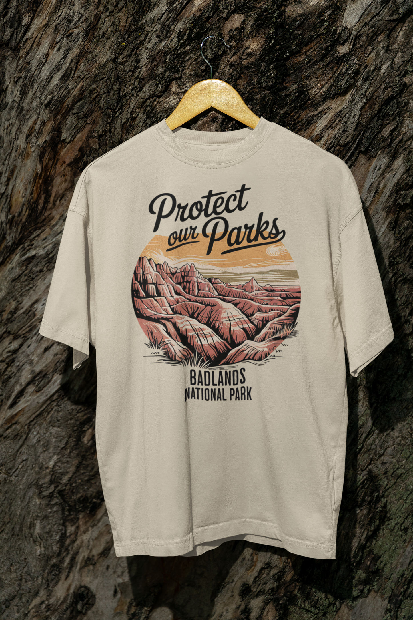 Protect Our Parks Badlands National Park Unisex Fit Soft T-Shirt Printify