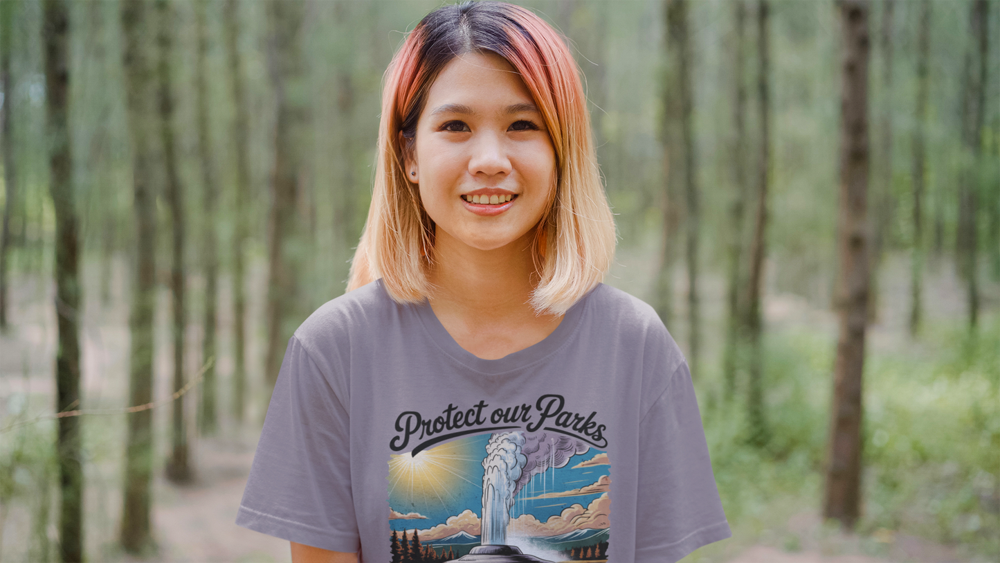 Protect Our Parks Yellowstone National Park Unisex Fit Soft T-Shirt Printify