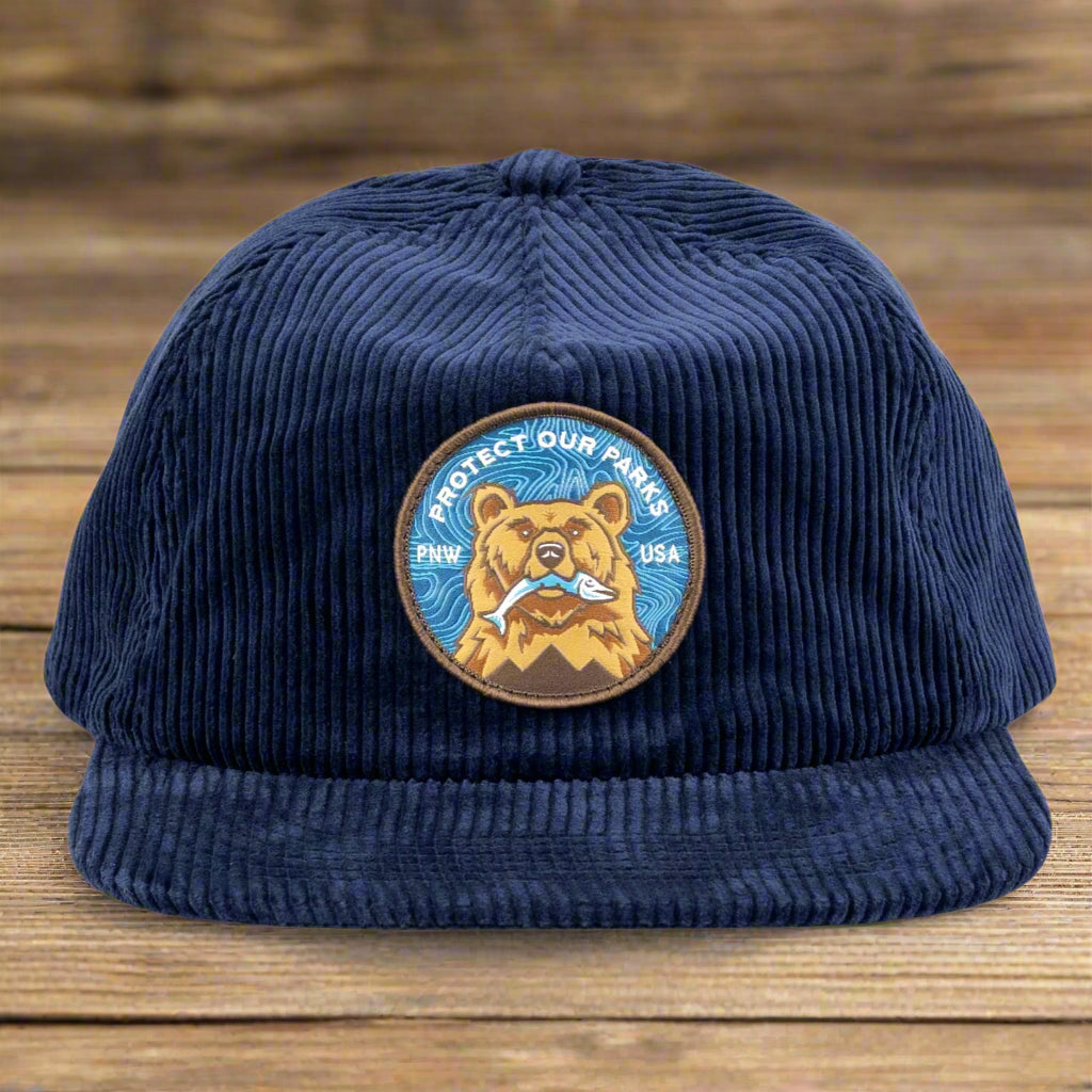 Protect Our Parks Bear Corduroy Cap Rainier Watch