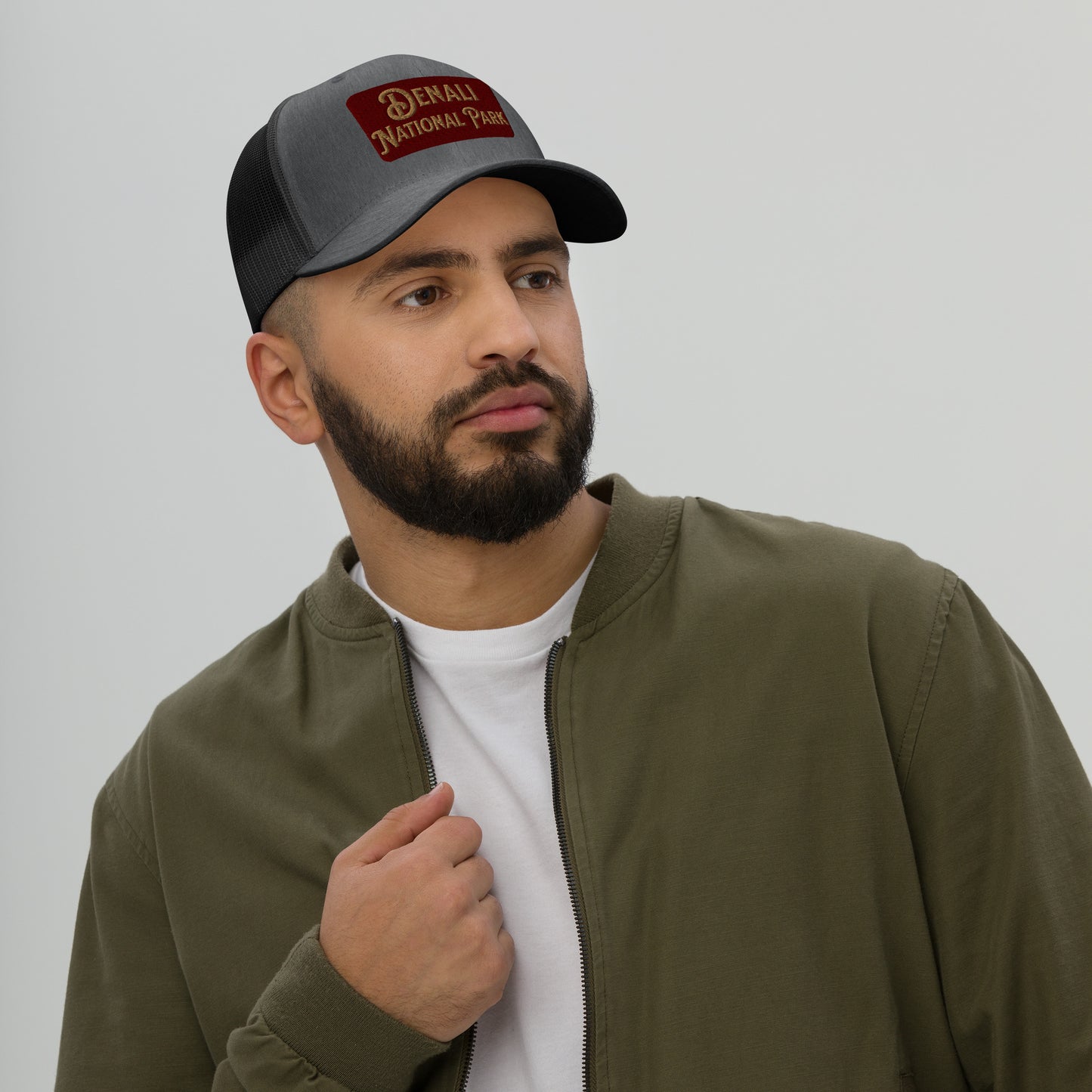 Denali National Park Sign Embroidered Trucker Hat Park Service Apparel