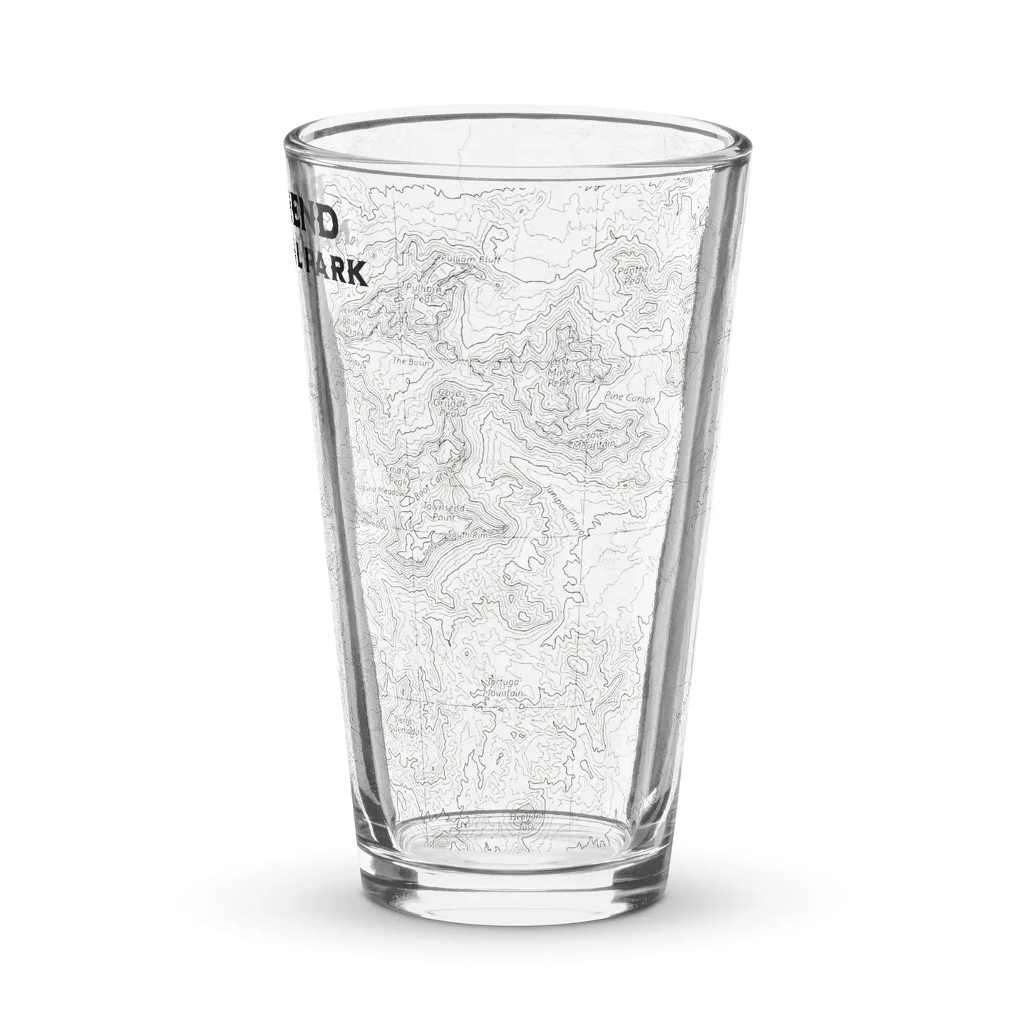 Big Bend National Park Topographic Pint Glass - Park Service Apparel