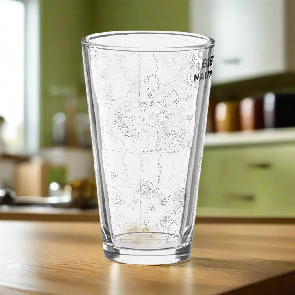 Big Bend National Park Topographic Pint Glass - Park Service Apparel
