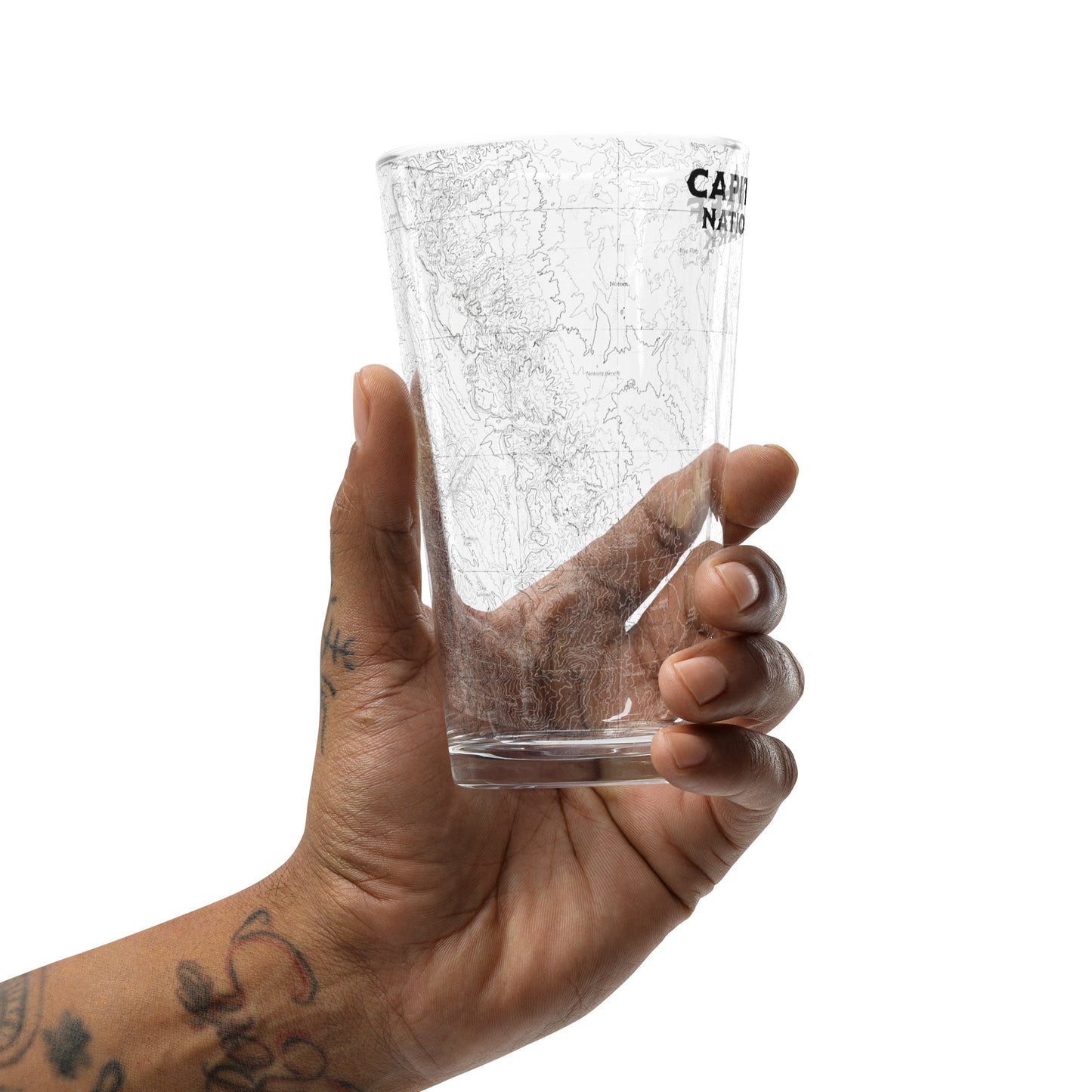 Capitol Reef National Park Topographic Pint Glass