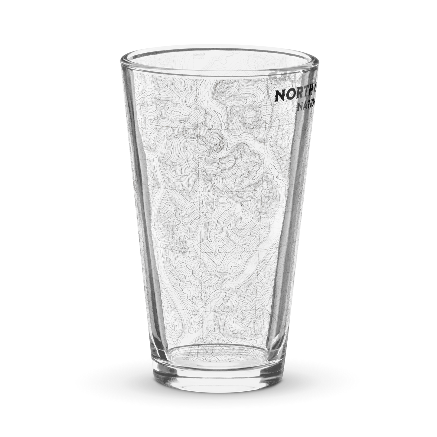 North Cascades National Park Topographic Pint Glass