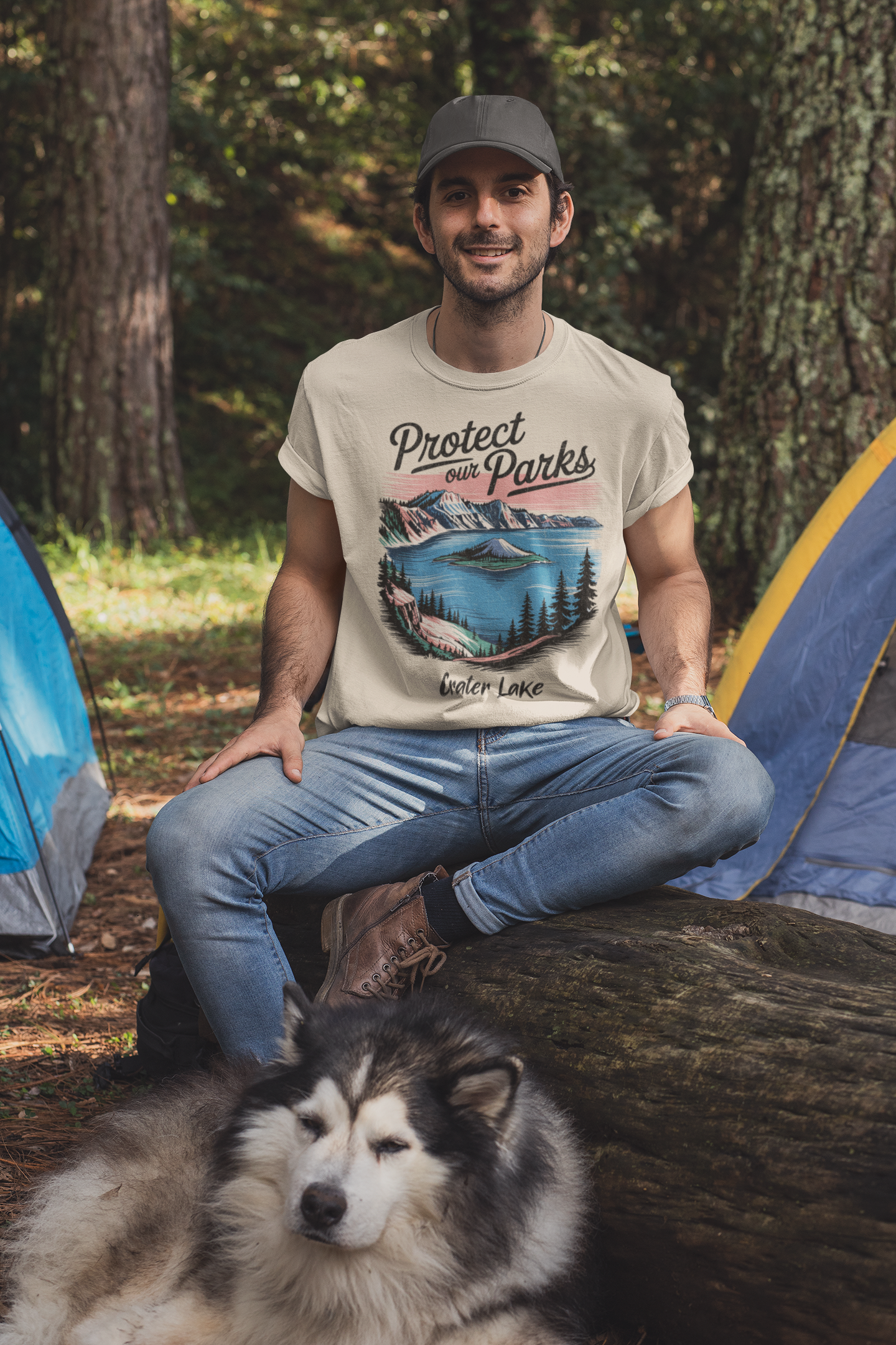 Protect Our Parks Crater Lake National Park Unisex Fit Soft T-Shirt Printify