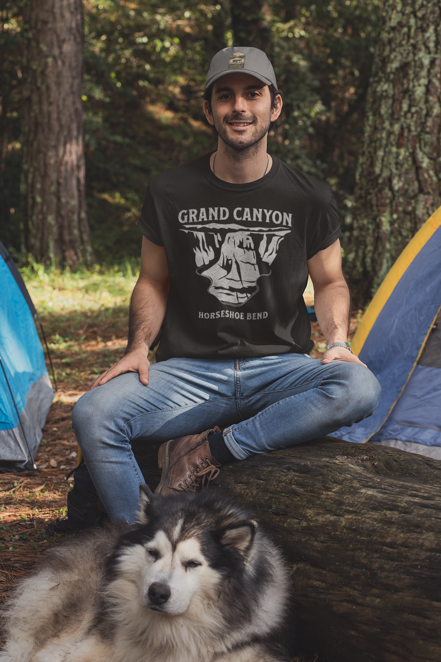 Grand Canyon Unisex Fit Soft T-Shirt Textured Horseshoe Bend Glen Canyon Printify