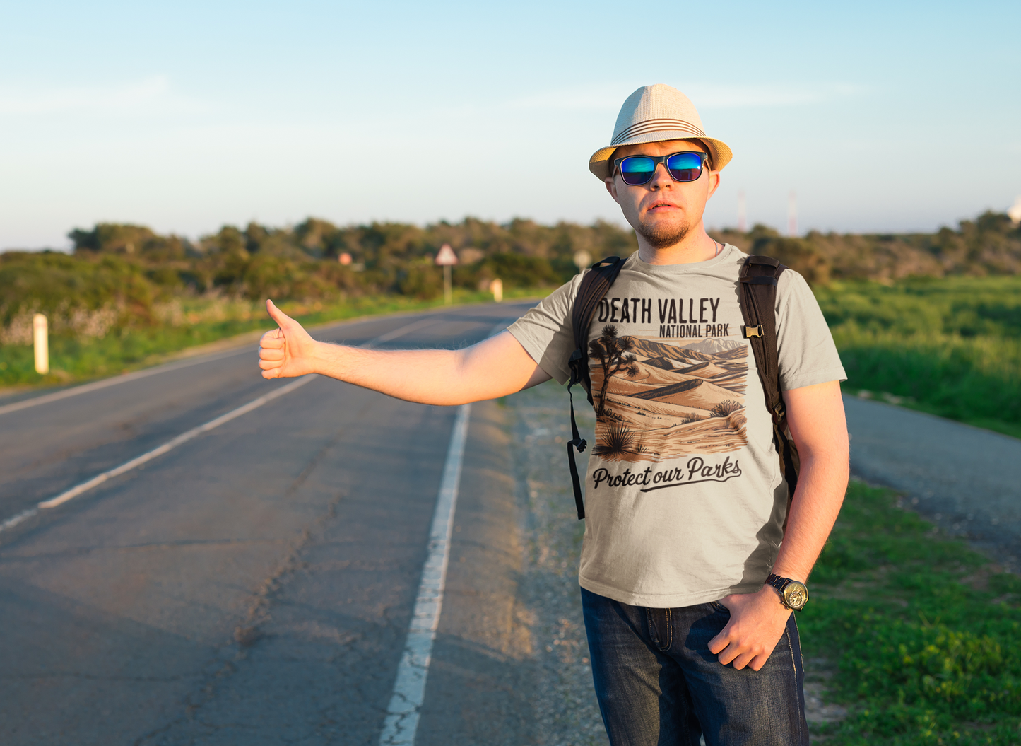 Death Valley Protect Our Parks Unisex Fit Soft T-Shirt Printify