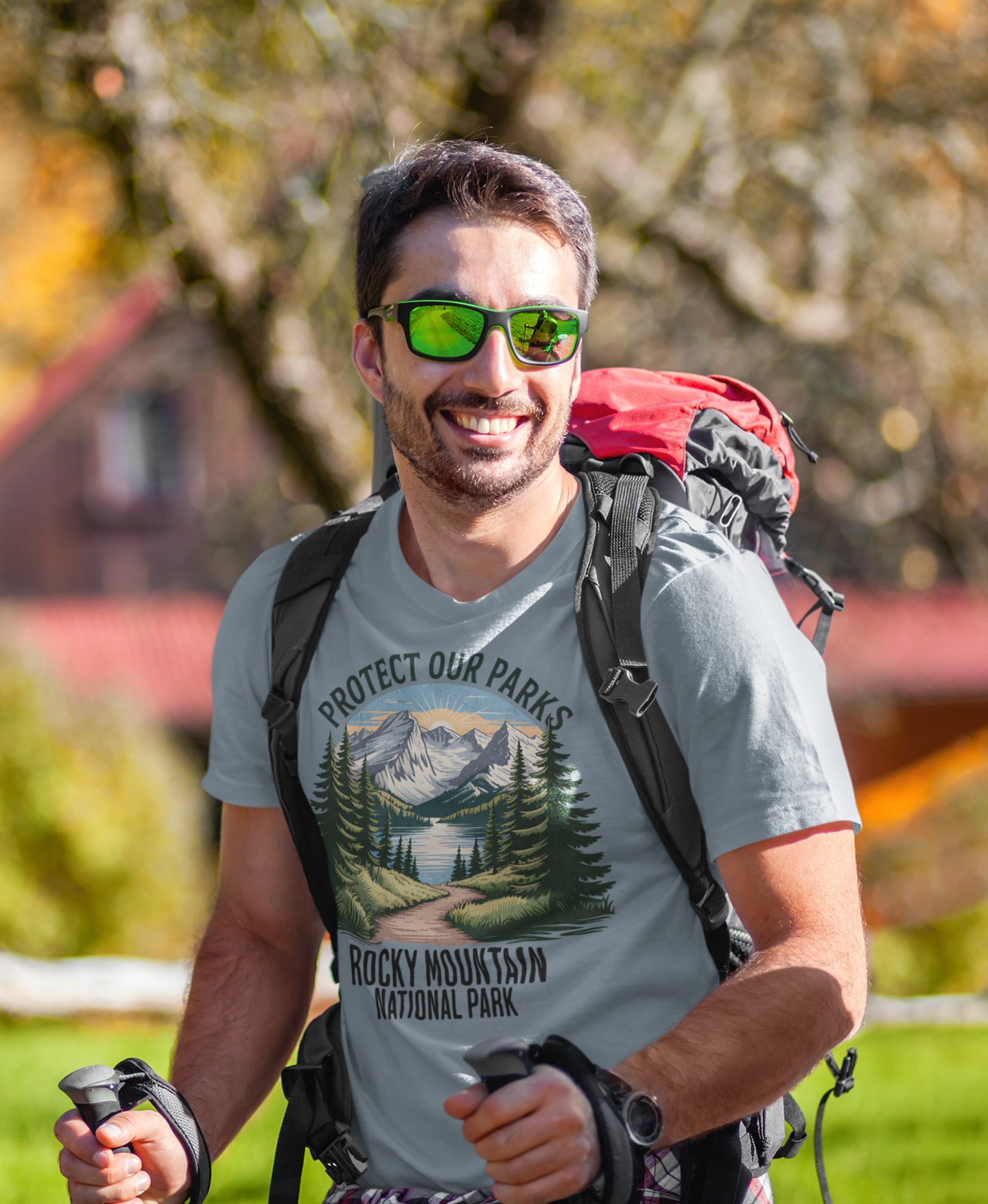 Protect Our Parks Rocky Mountain National Park Unisex Fit Soft T-Shirt Printify