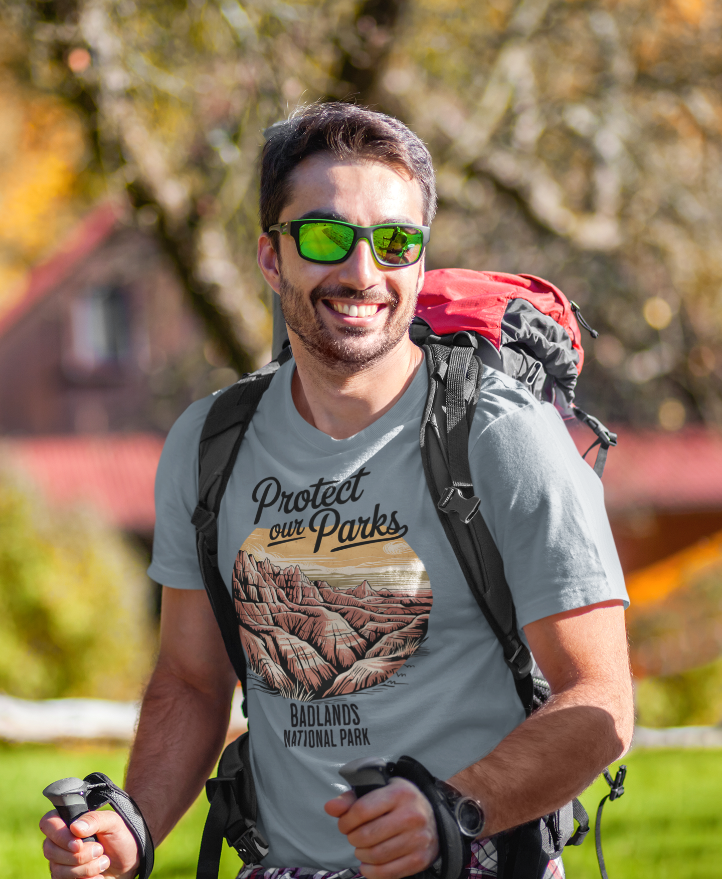 Protect Our Parks Badlands National Park Unisex Fit Soft T-Shirt Printify
