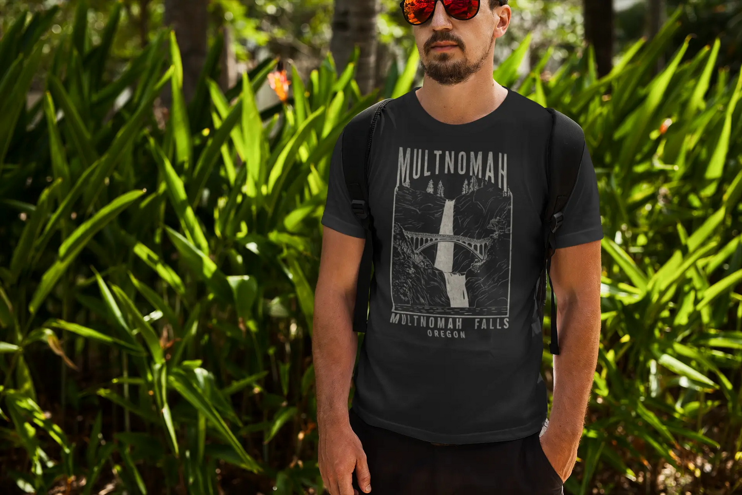 Multnomah Falls Oregon Unisex Fit Soft T-shirt - Park Service Apparel
