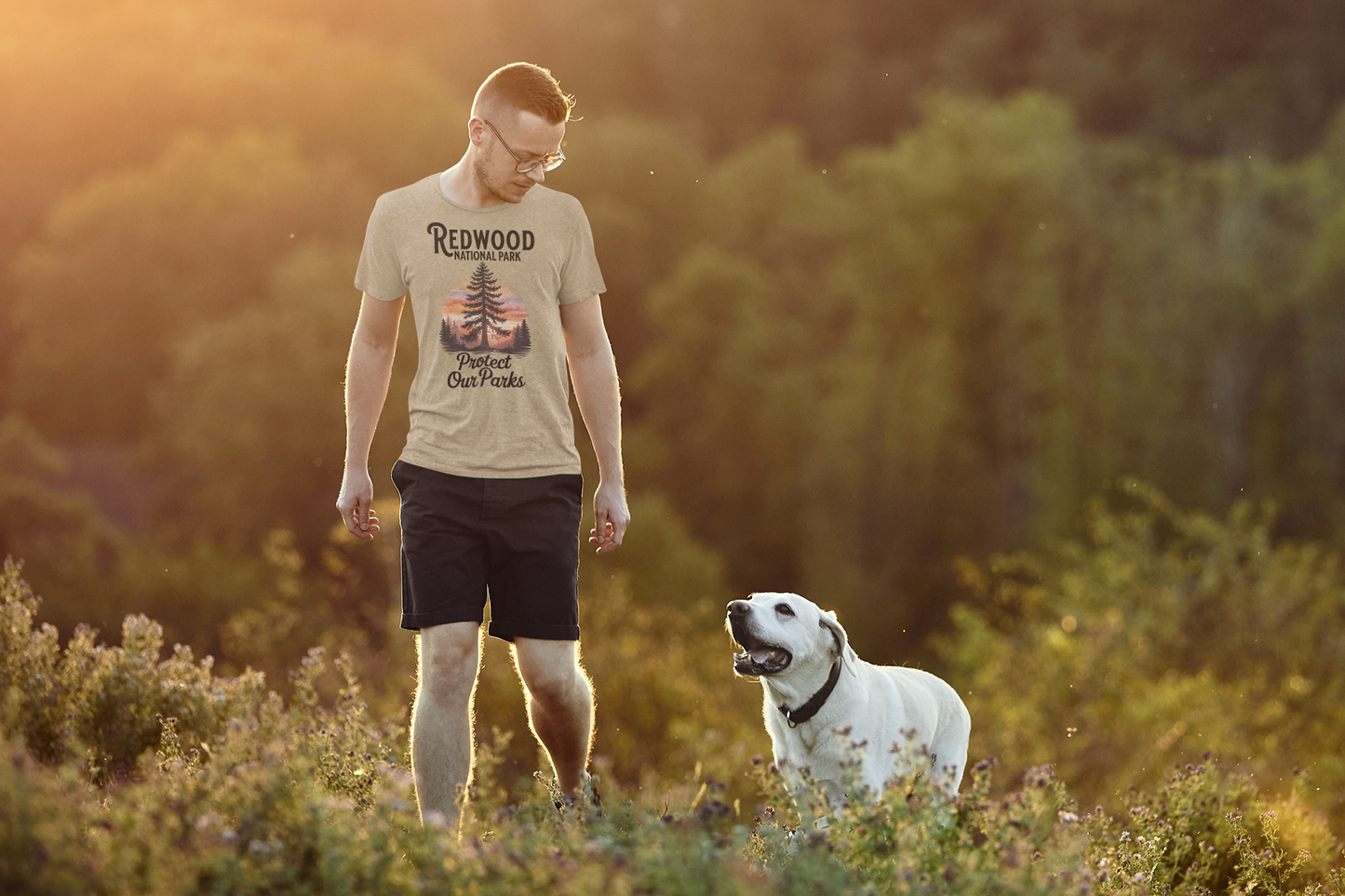 Protect Our Parks Redwood National Park Unisex Fit Soft T-Shirt Printify