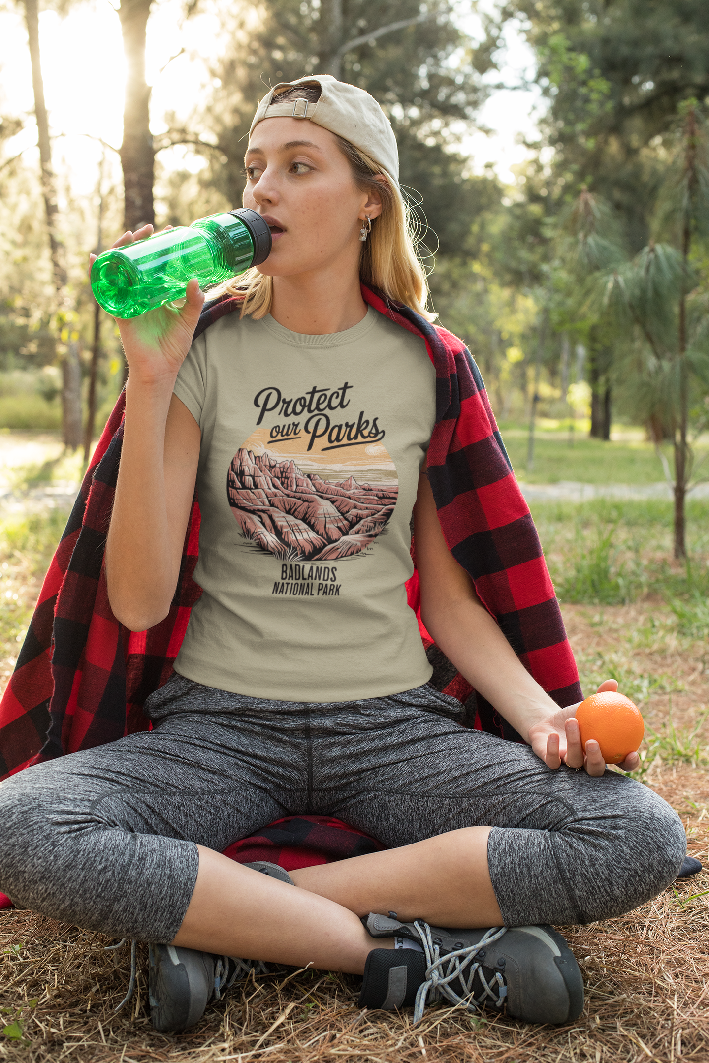 Protect Our Parks Badlands National Park Unisex Fit Soft T-Shirt Printify