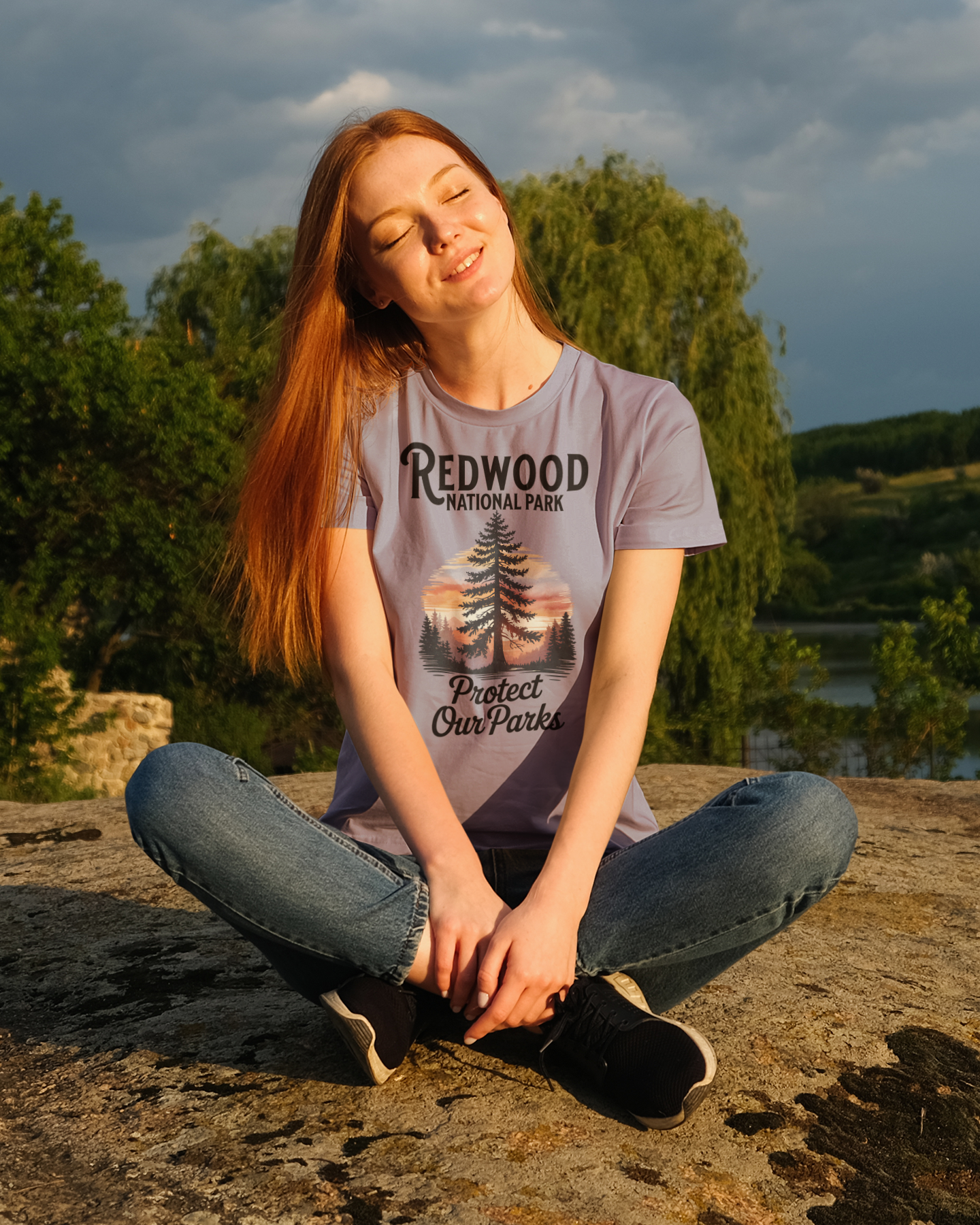 Protect Our Parks Redwood National Park Unisex Fit Soft T-Shirt Printify