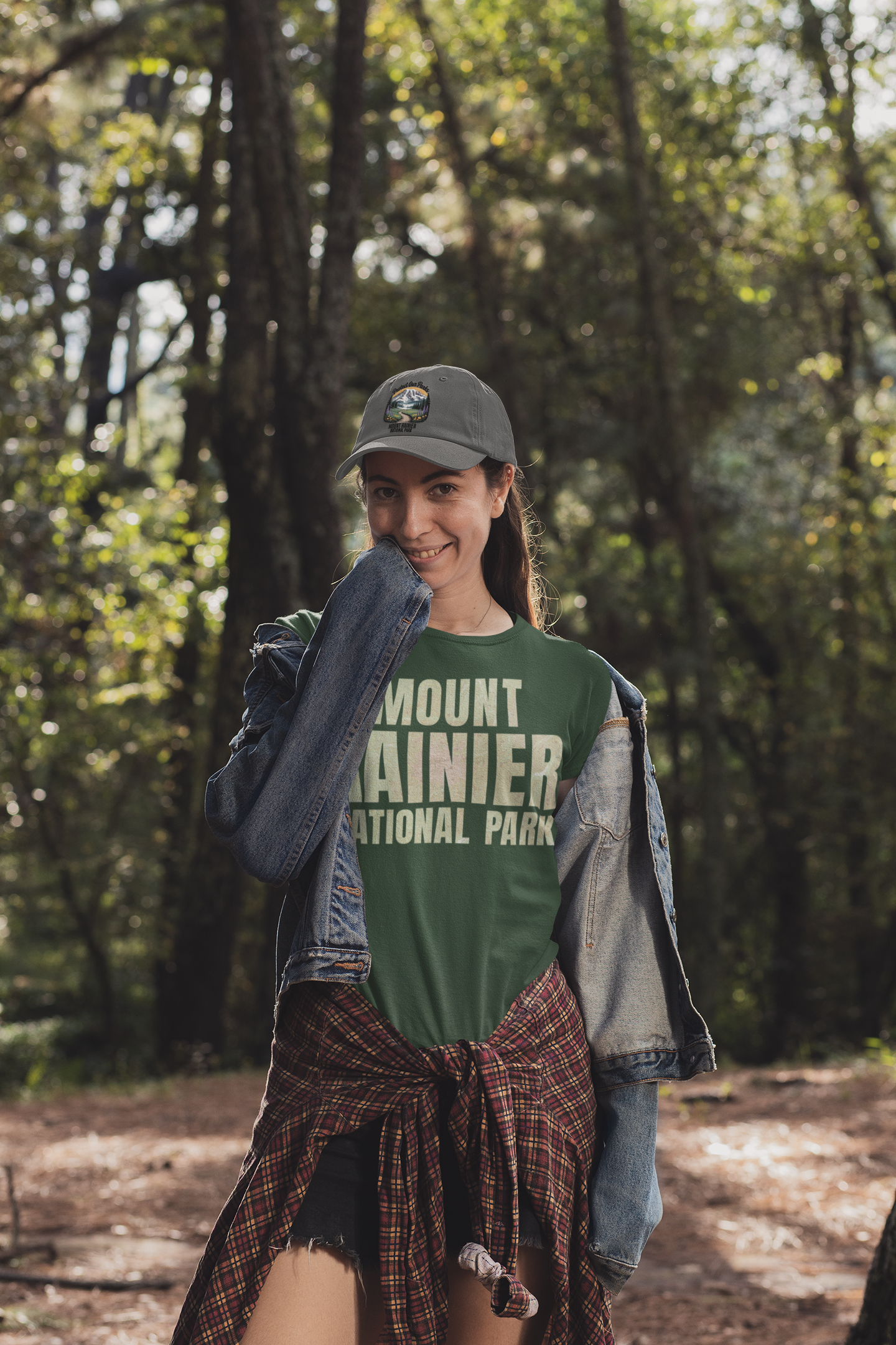 Mount Rainier Topographic Map National Park Unisex Fit Soft T-Shirt Printify