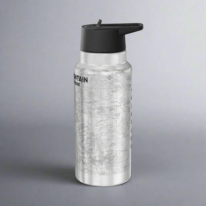 Rocky Mountain National Park Topographic Insulated Water Bottle Tumbler 32oz - Park Service Apparel