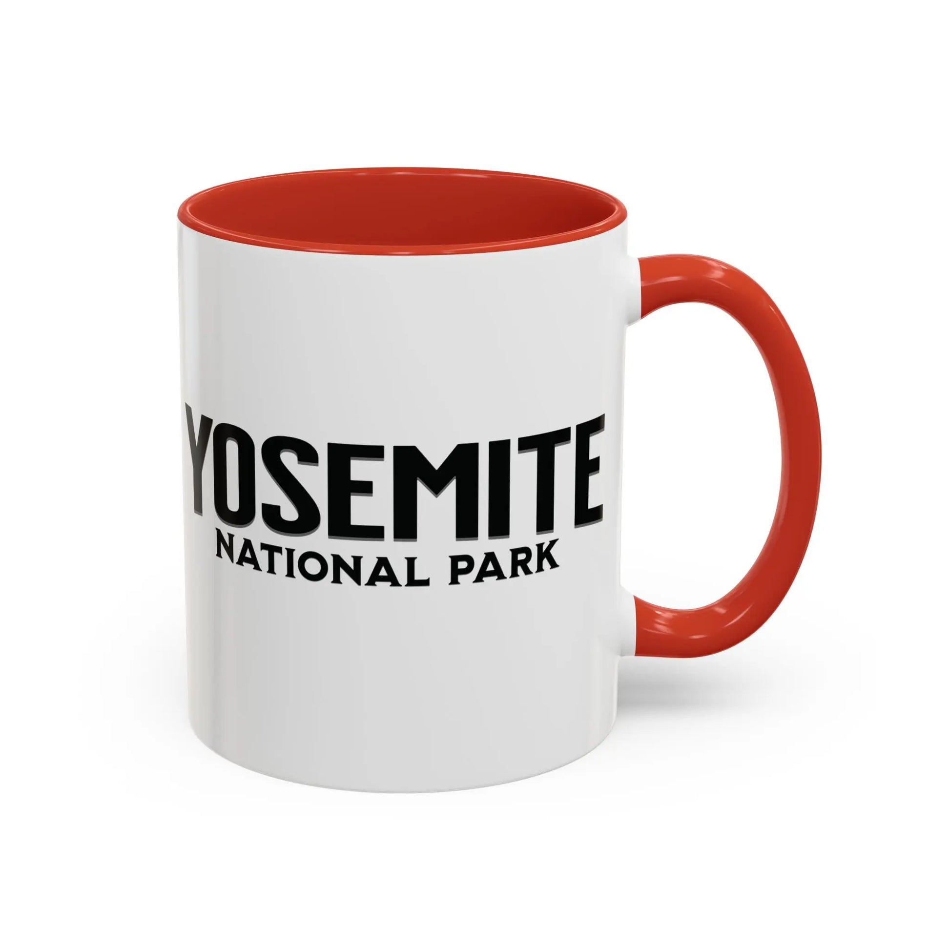 Yosemite National Park Line Art Accent Coffee Mug 11oz 15oz Blue Black Pink Red - Park Service Apparel