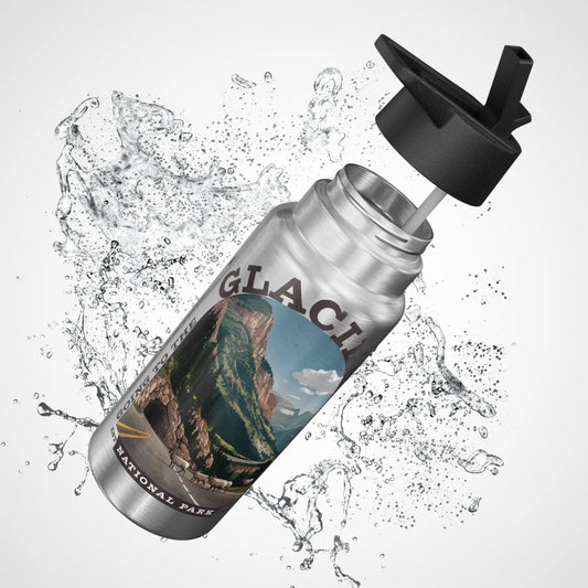 Glacier National Park Insulated Water Bottle Tumbler 32oz Going to the Sun - Park Service Apparel