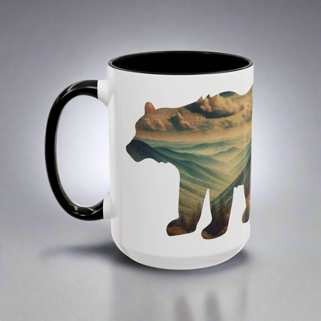 Great Smoky Mountains National Park Colored Coffee Mug 11oz 15oz Bear Cup Printify