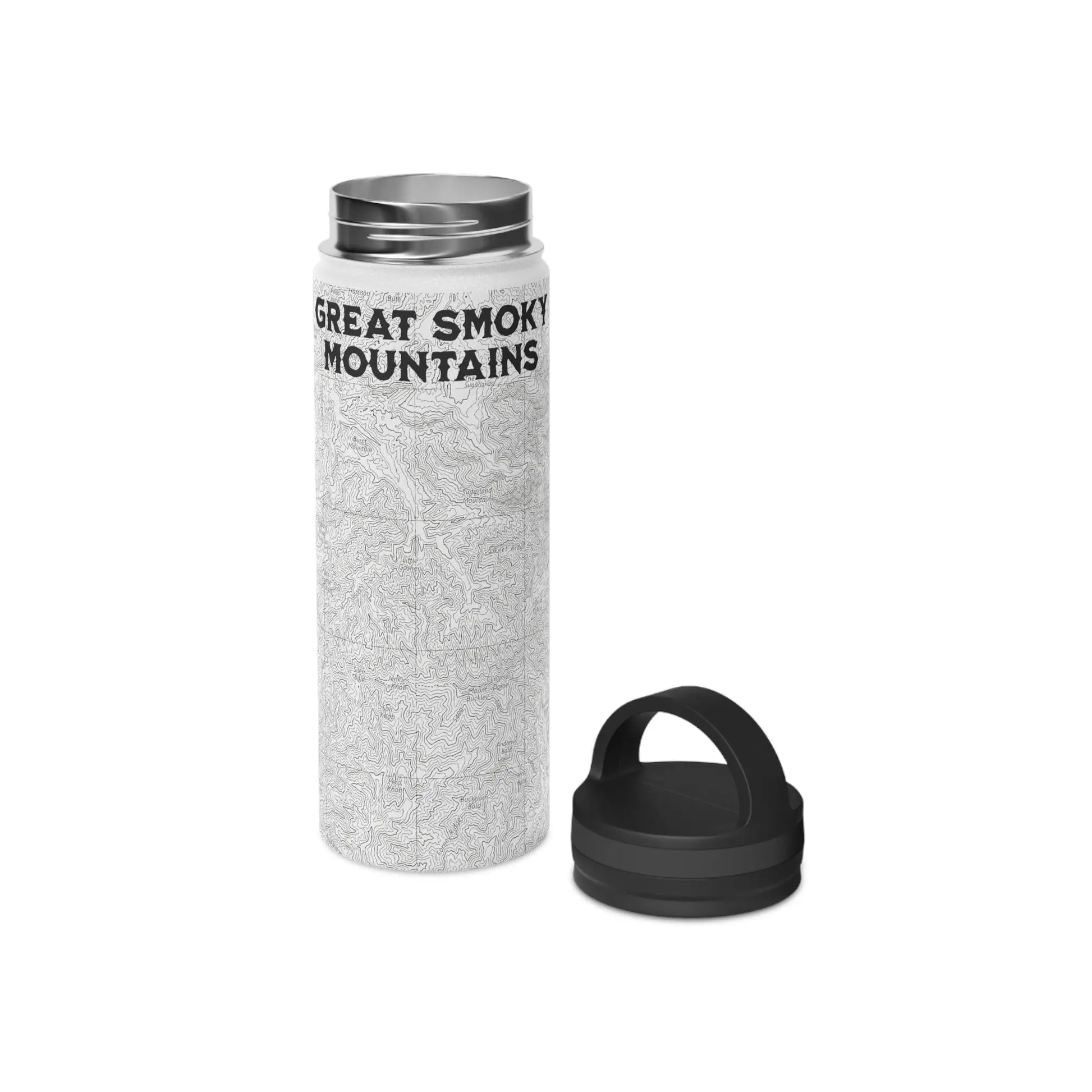 Great Smoky Mountains National Park Stainless Steel Water Bottle Handle Lid (3 Sizes, 3 Lid Options) Appalachian Trail Clingmans Dome - Park Service Apparel