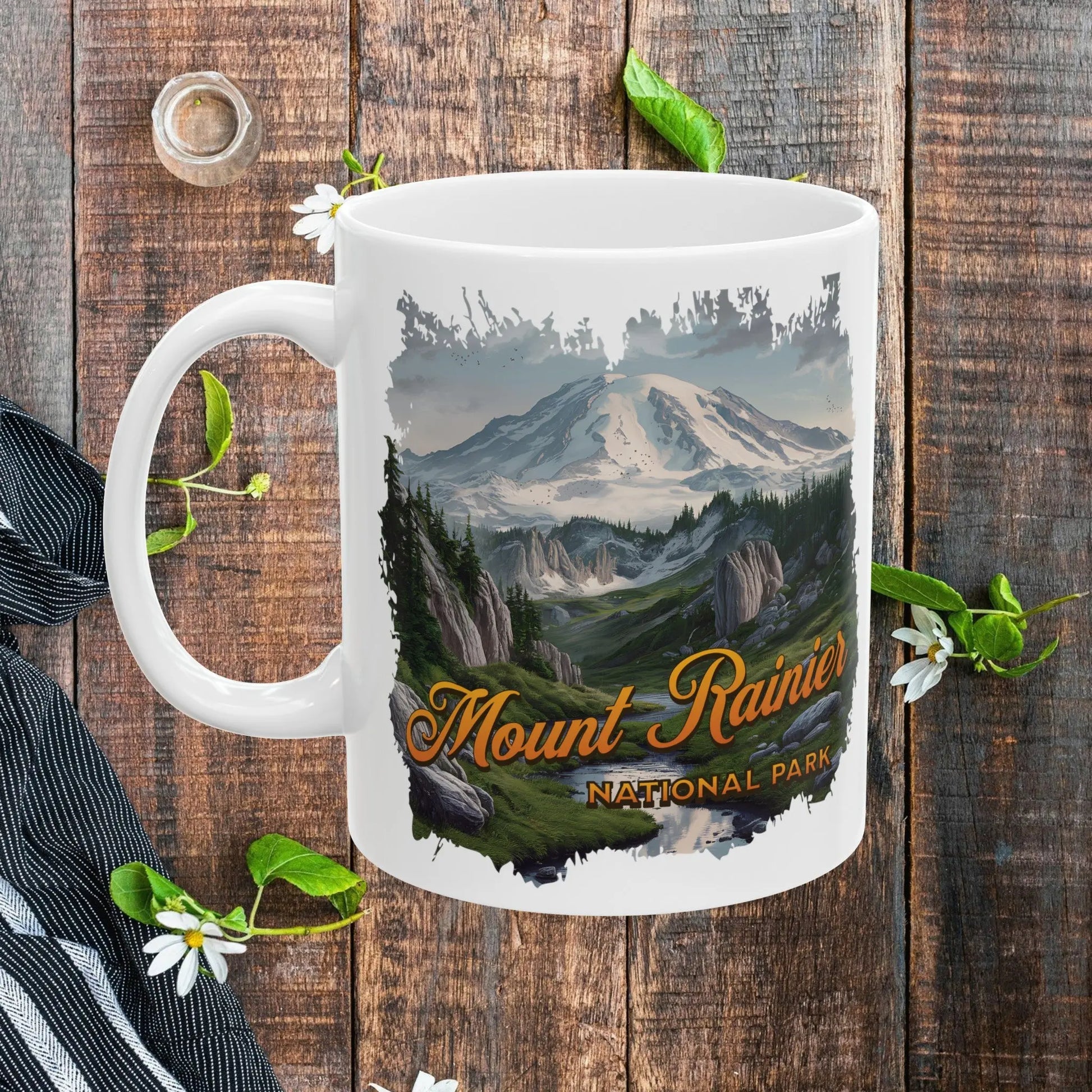 Mount Rainier National Park Scenic Ceramic Mug, (11oz, 15oz) - Park Service Apparel