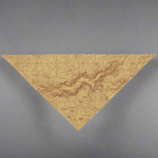 Yosemite National Park Topographic Pet Bandanna