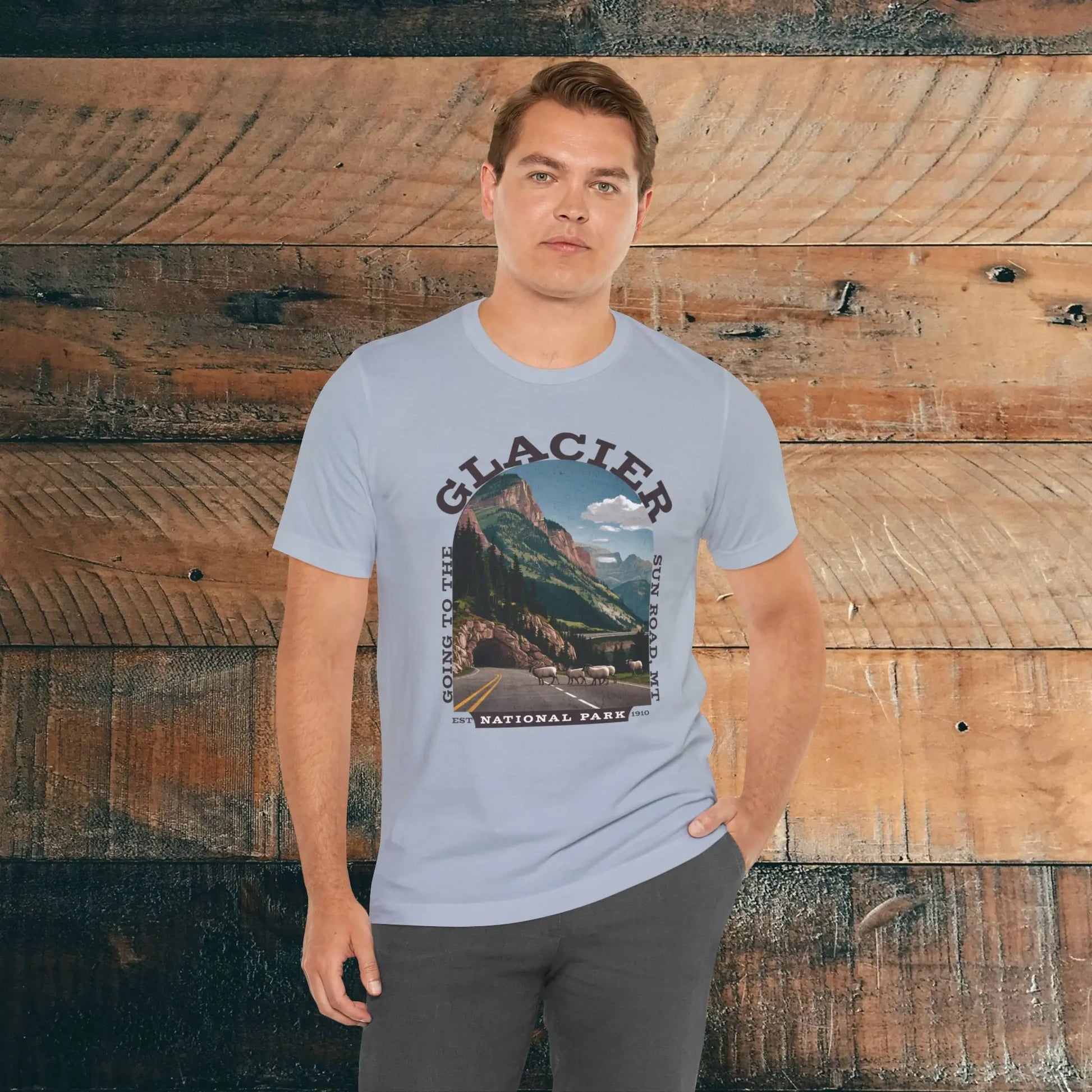 Glacier National Park Unisex Fit T-Shirt Going To The Sun Road Montana - Park Service Apparel
