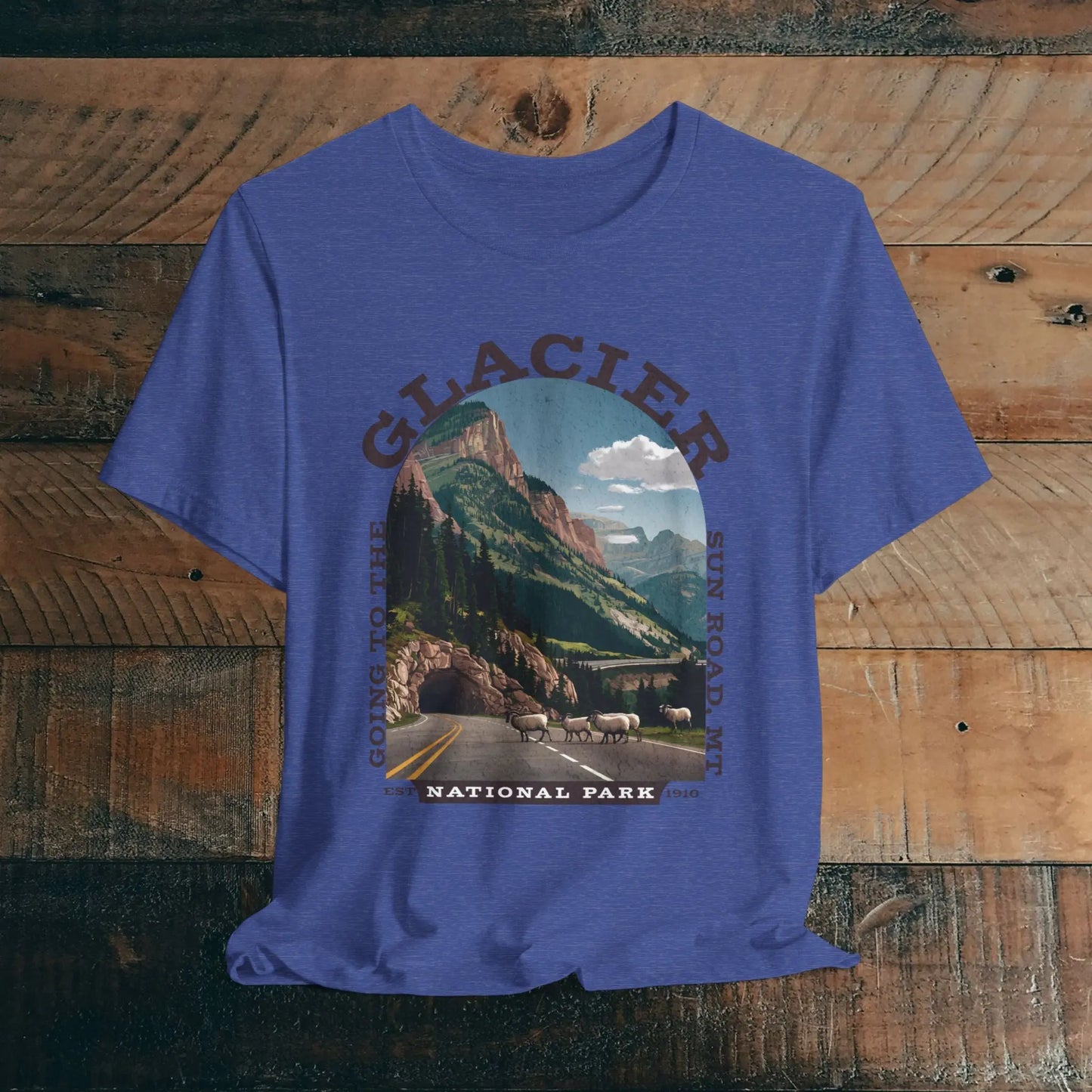 Glacier National Park Unisex Fit T-Shirt Going To The Sun Road Montana - Park Service Apparel