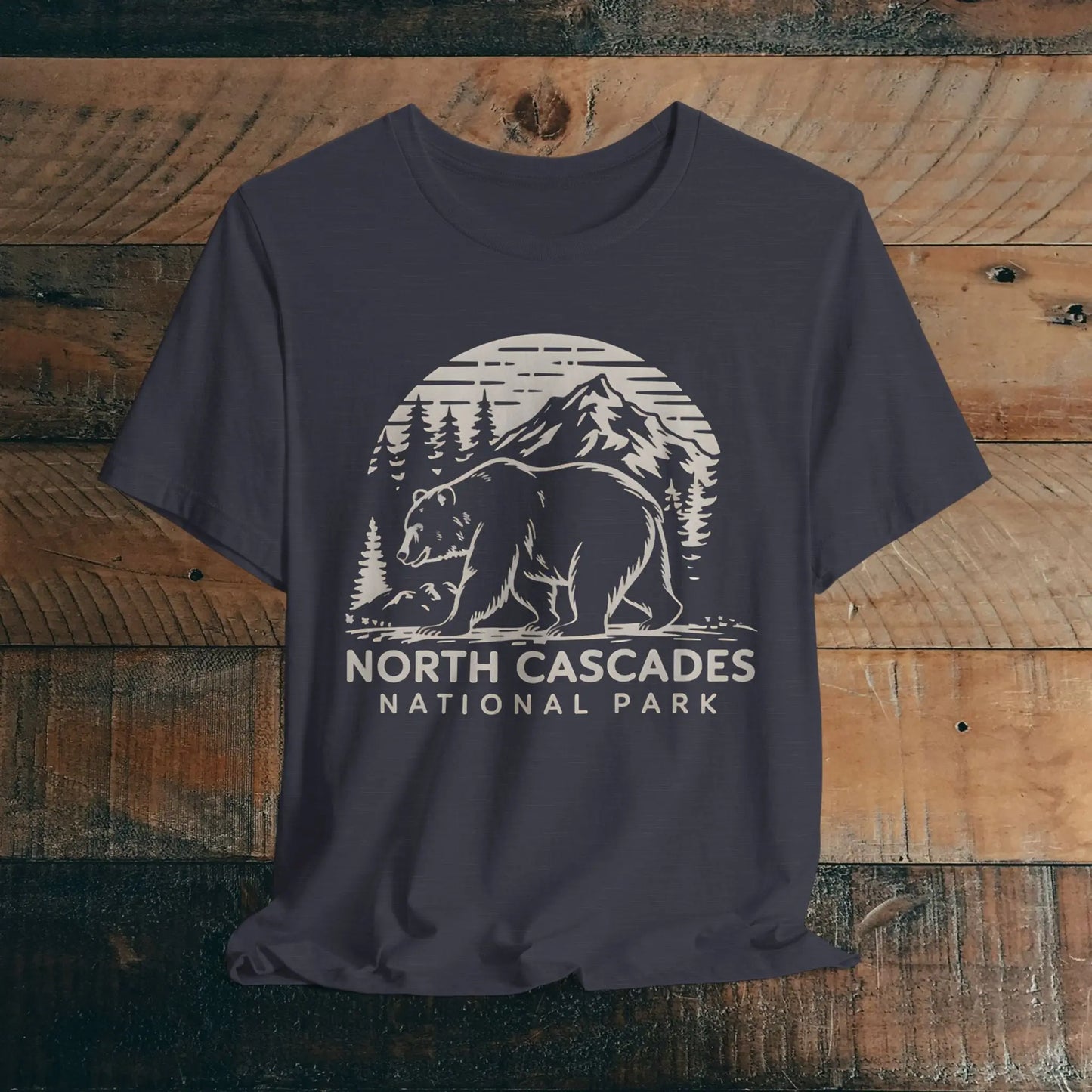North Cascades National Park Unisex Fit Soft T-shirt Nature Tee - Park Service Apparel