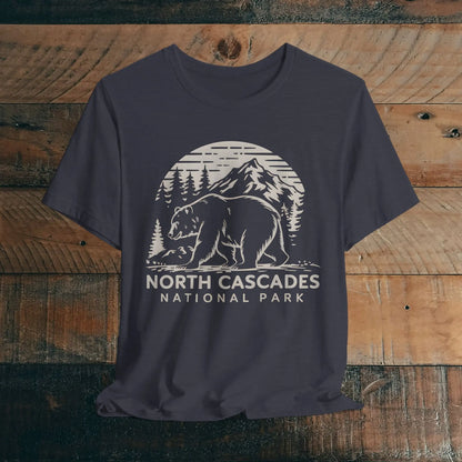 North Cascades National Park Unisex Fit Soft T-shirt Nature Tee - Park Service Apparel