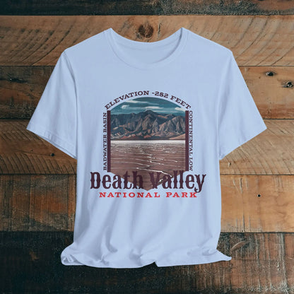 Death Valley National Park Unisex Jersey Tee Airlume Cotton Badwater Basin - Park Service Apparel