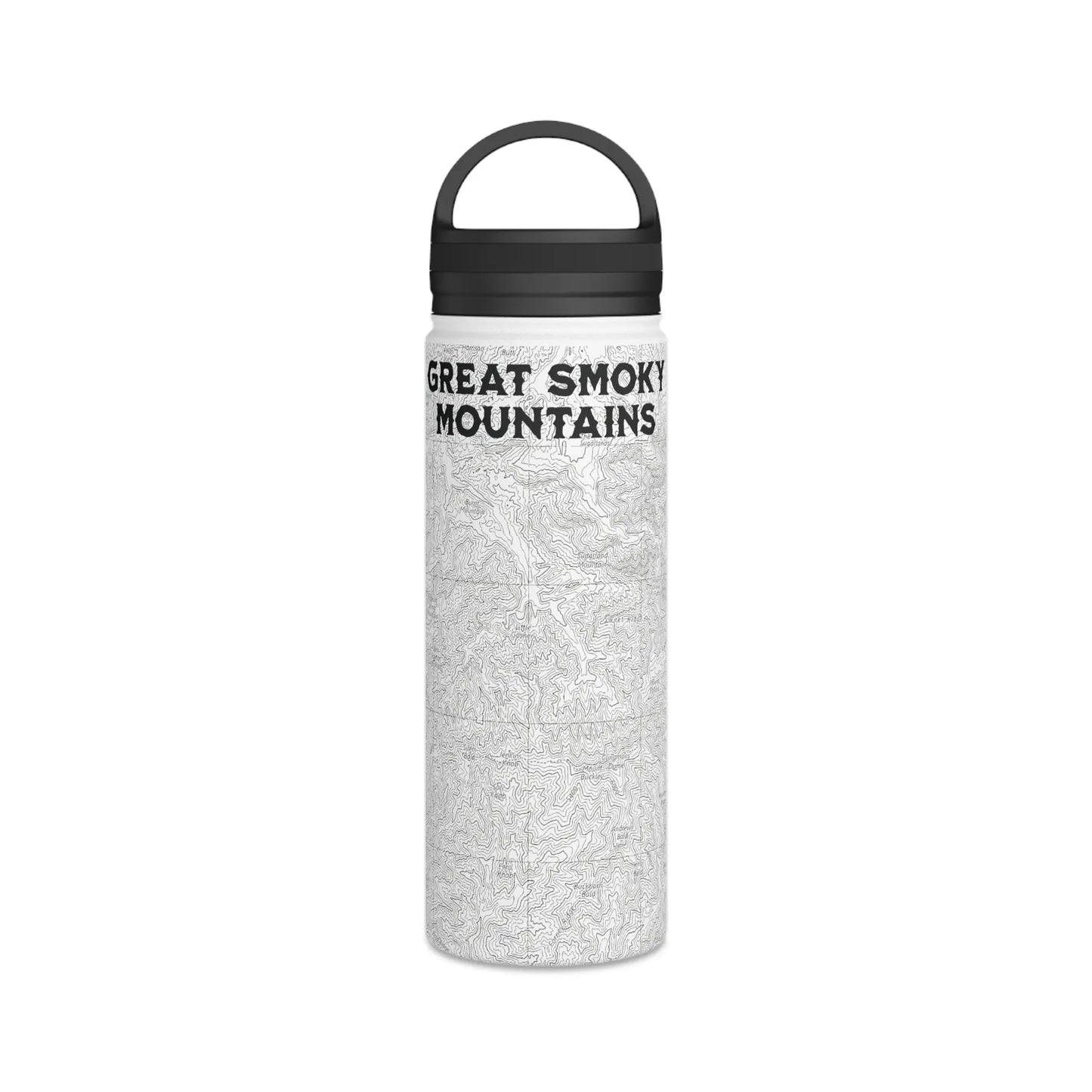 Great Smoky Mountains National Park Stainless Steel Water Bottle Handle Lid (3 Sizes, 3 Lid Options) Appalachian Trail Clingmans Dome - Park Service Apparel