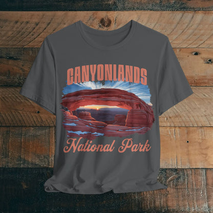 Canyonlands National Park Unisex Fit Short Sleeve Tee Soft Utah T-shirt - Park Service Apparel