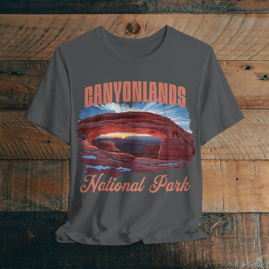 Canyonlands National Park Unisex Fit Short Sleeve Tee Soft Utah T-shirt - Park Service Apparel