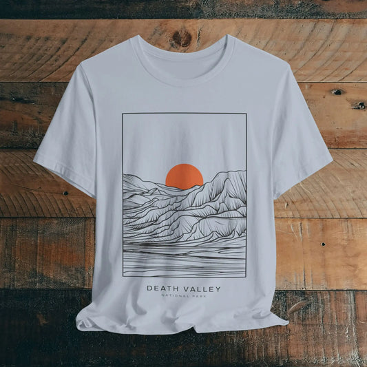 Death Valley National Park Desert Line Art Unisex Fit Soft T-Shirt - Park Service Apparel
