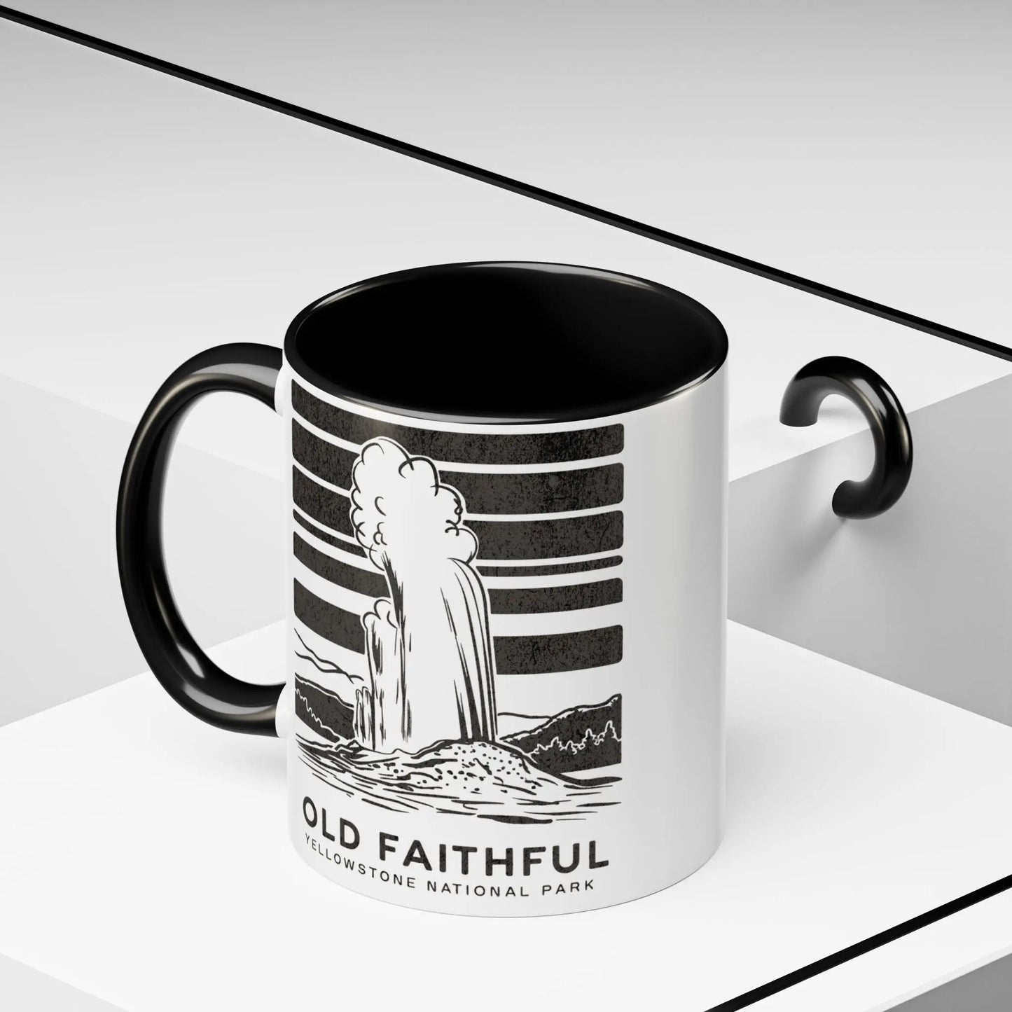 Old Faithful Geyser Yellowstone National Park Coffee Mug 11oz 15oz Blue Black Pink Red - Park Service Apparel