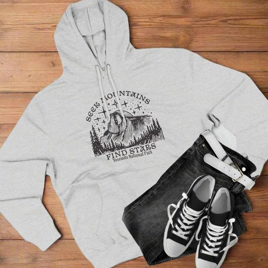 Seek Mountains Find Stars Yosemite National Park Fleece Hoodie - Park Service Apparel