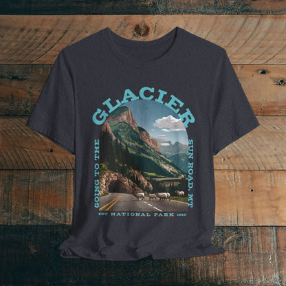 Glacier National Park Unisex Fit T-Shirt Going To The Sun Road Montana - Park Service Apparel