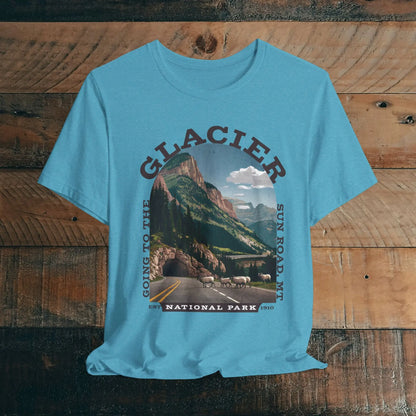 Glacier National Park Unisex Fit T-Shirt Going To The Sun Road Montana - Park Service Apparel