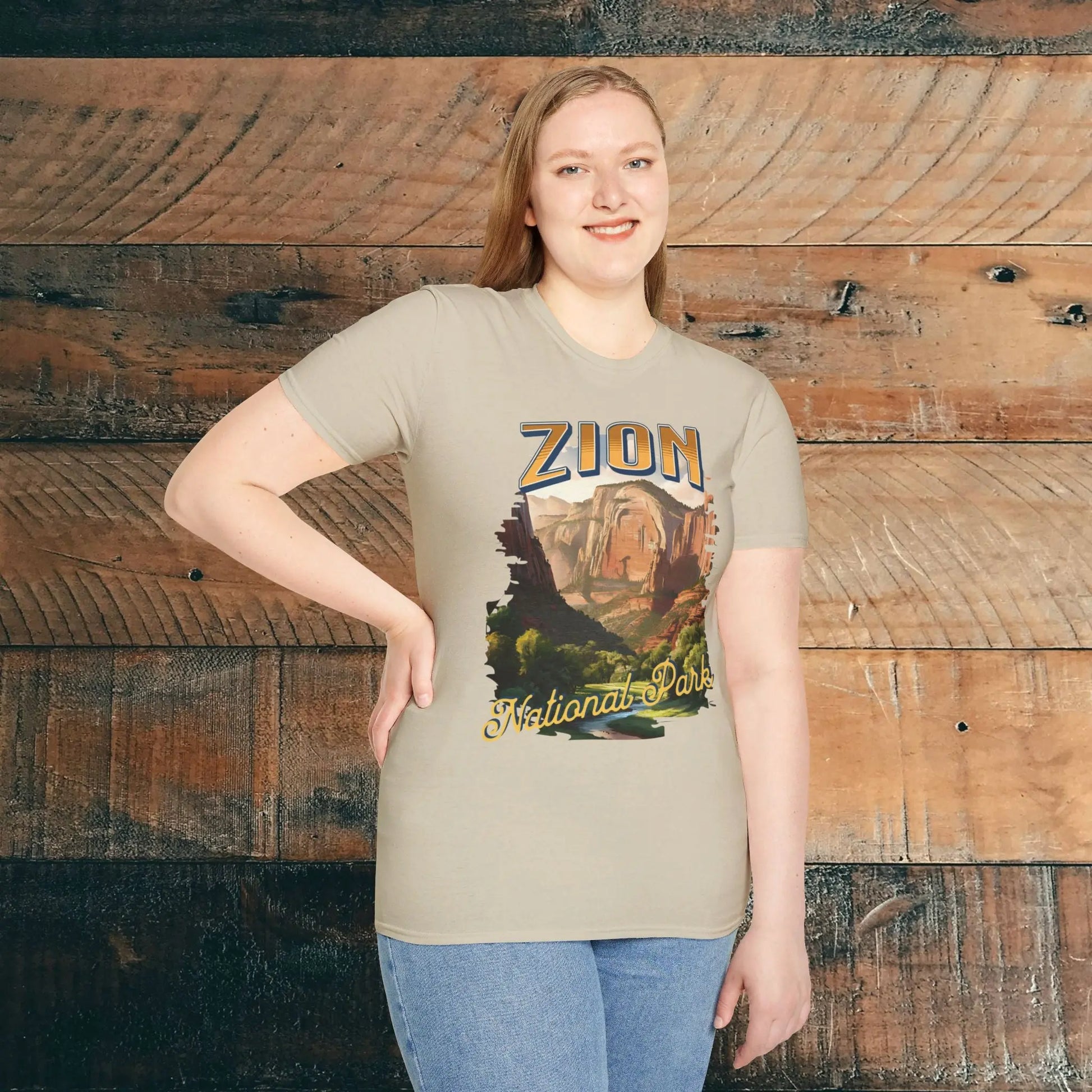 Zion National Park Unisex Fit Scenic T-Shirt Cotton Printify