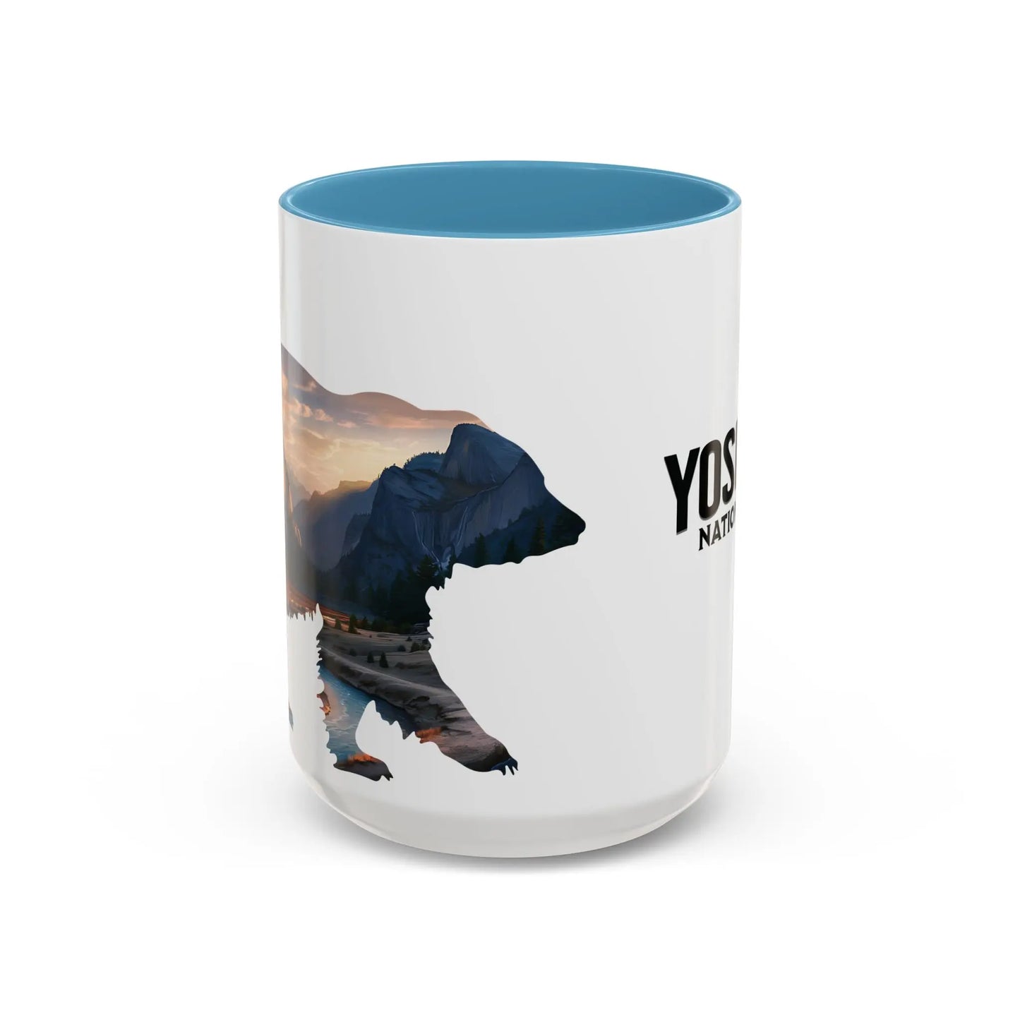 Yosemite National Park Valley Bear Accent Coffee Mug 11oz 15oz Blue Black Pink Red - Park Service Apparel