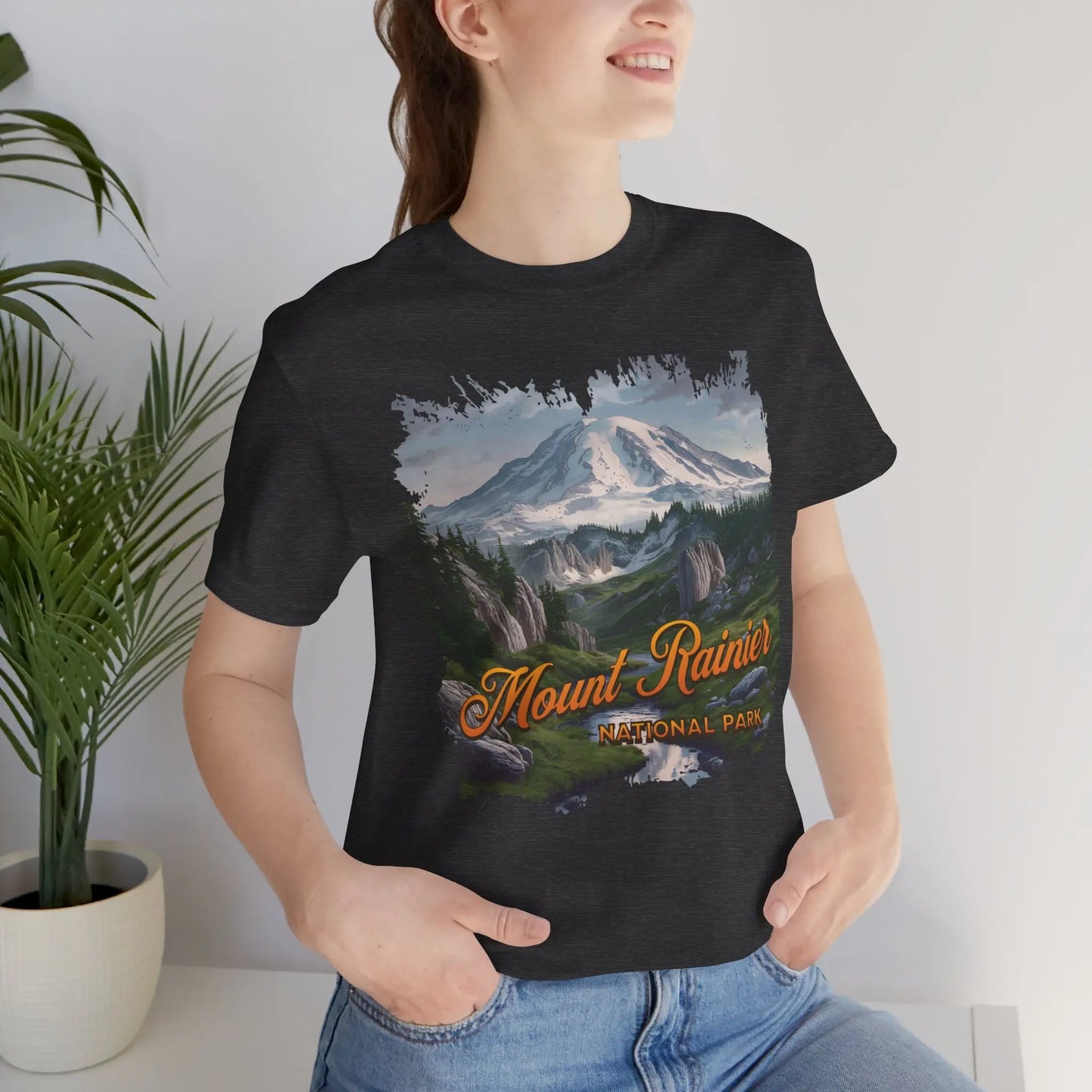 Mount Rainier National Park Unisex Fit Soft Short Sleeve Tee - Park Service Apparel