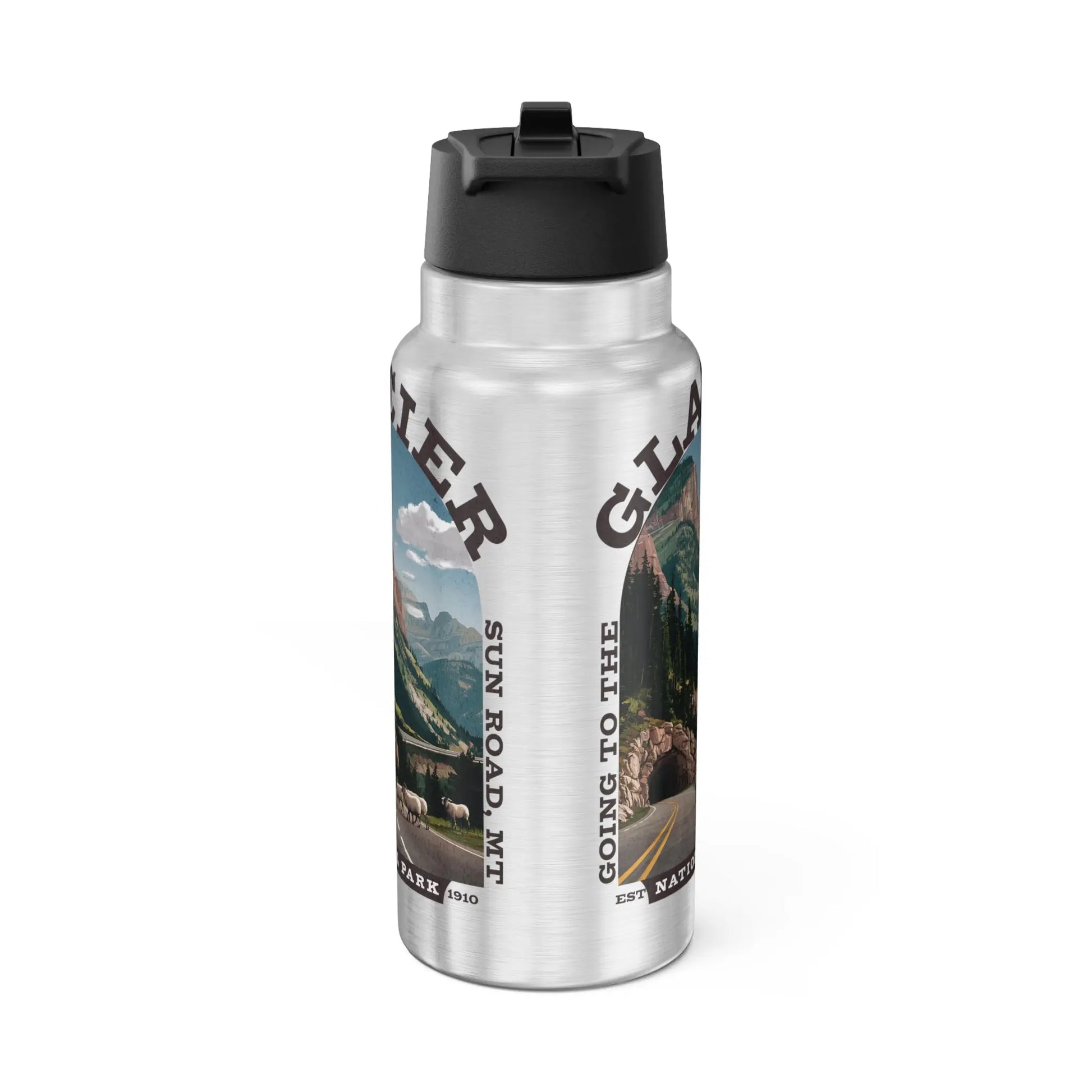 Glacier National Park Insulated Water Bottle Tumbler 32oz Going to the Sun - Park Service Apparel