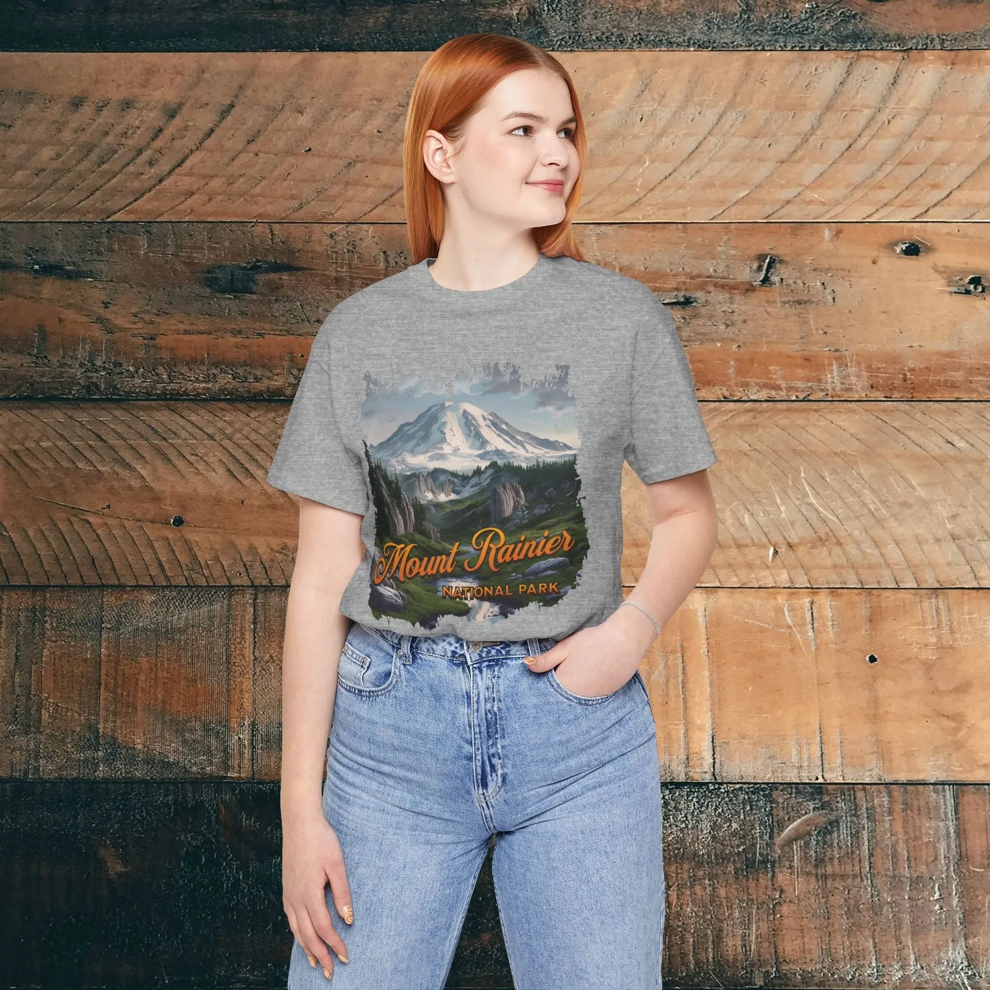Mount Rainier National Park Unisex Fit Soft Short Sleeve Tee - Park Service Apparel