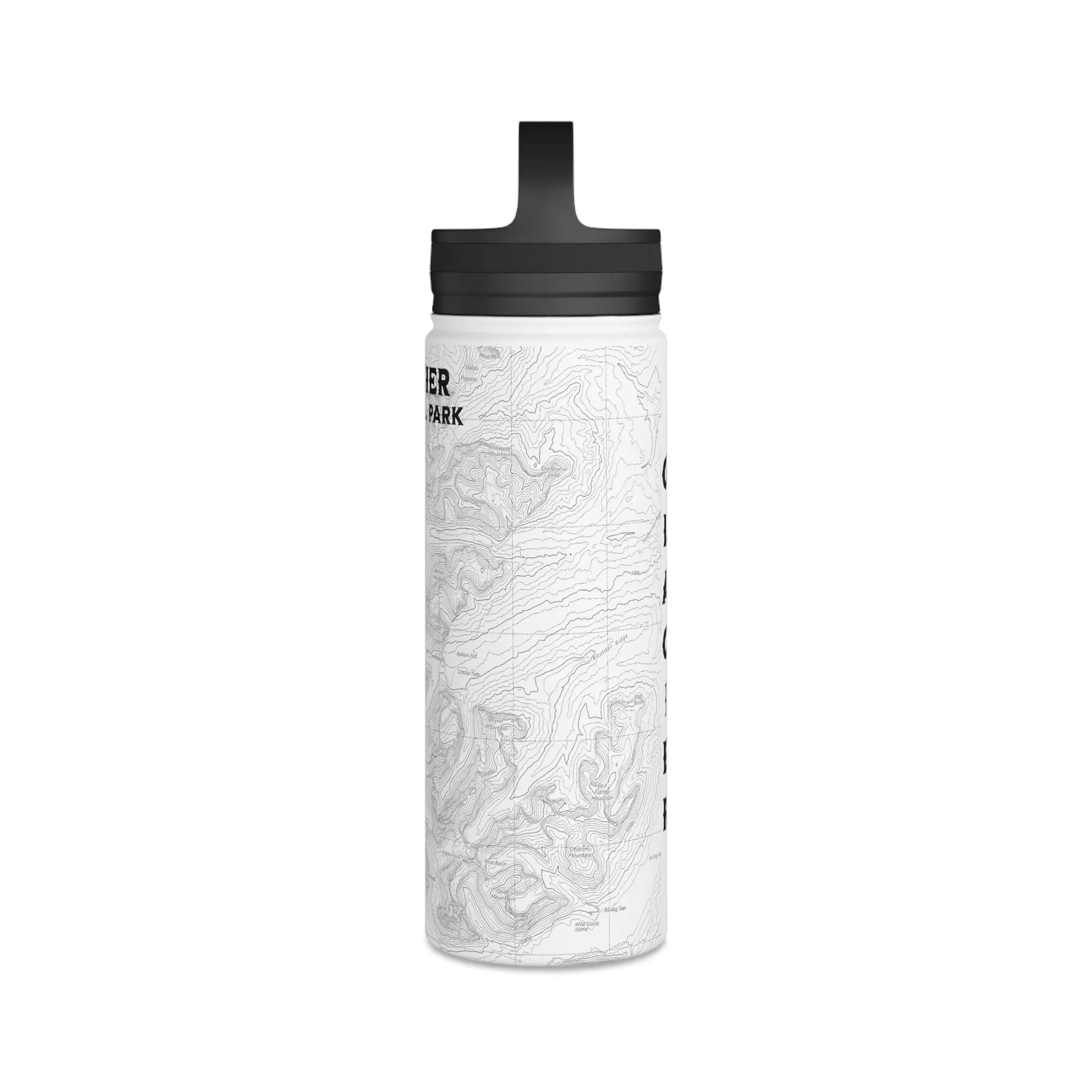 Glacier National Park Stainless Steel Water Bottle (3 Lids, 3 Sizes) - Park Service Apparel