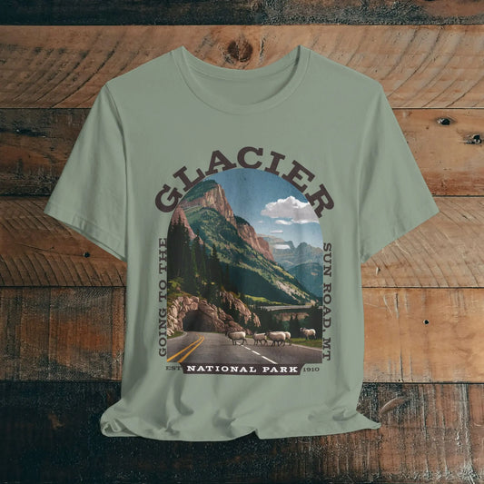 Glacier National Park Unisex Fit T-Shirt Going To The Sun Road Montana - Park Service Apparel