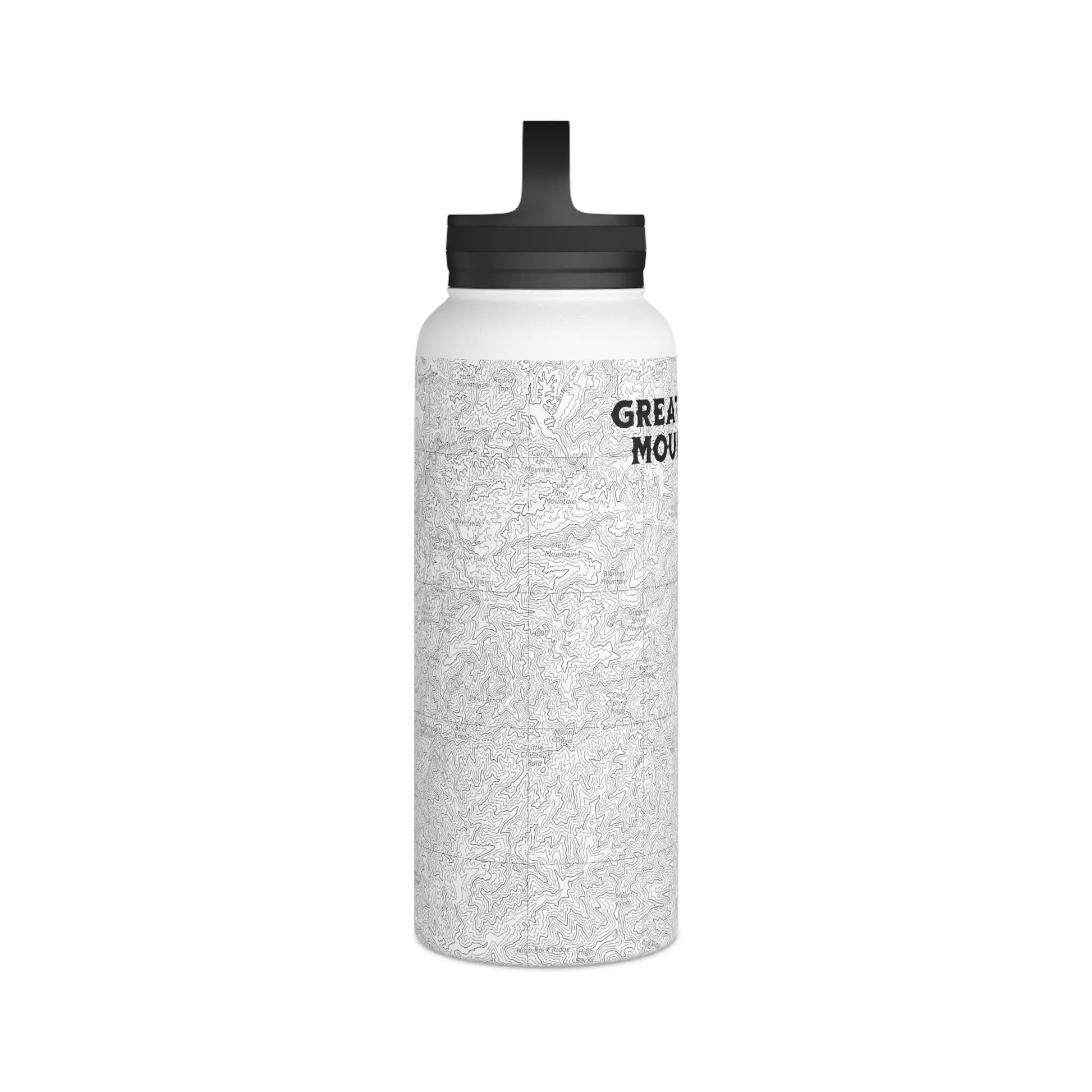 Great Smoky Mountains National Park Stainless Steel Water Bottle Handle Lid (3 Sizes, 3 Lid Options) Appalachian Trail Clingmans Dome - Park Service Apparel