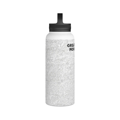 Great Smoky Mountains National Park Stainless Steel Water Bottle Handle Lid (3 Sizes, 3 Lid Options) Appalachian Trail Clingmans Dome - Park Service Apparel