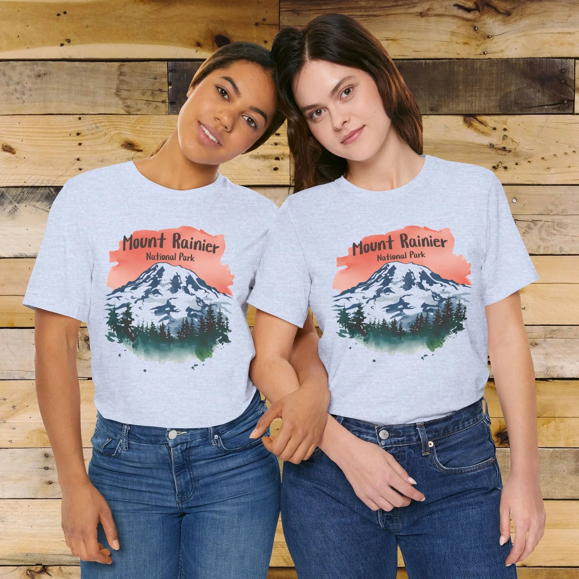Mount Rainier National Park Unisex Fit Soft T-Shirt - Park Service Apparel