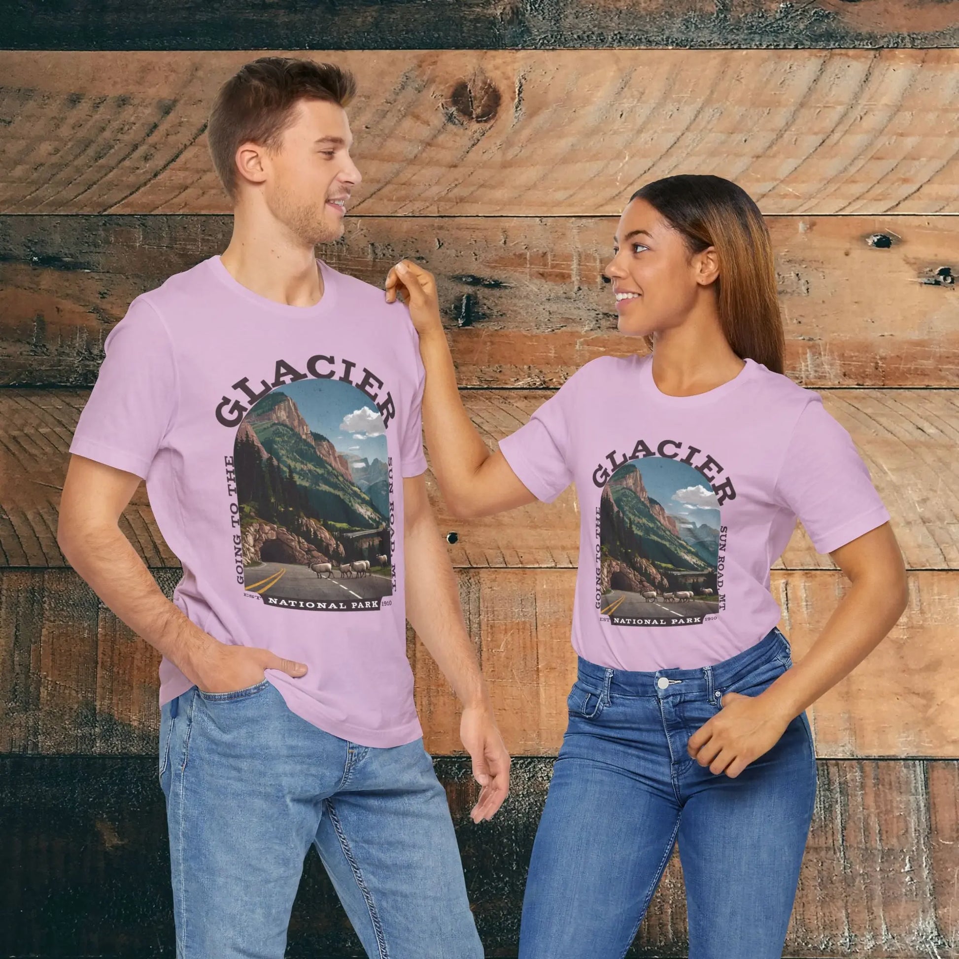 Glacier National Park Unisex Fit T-Shirt Going To The Sun Road Montana - Park Service Apparel